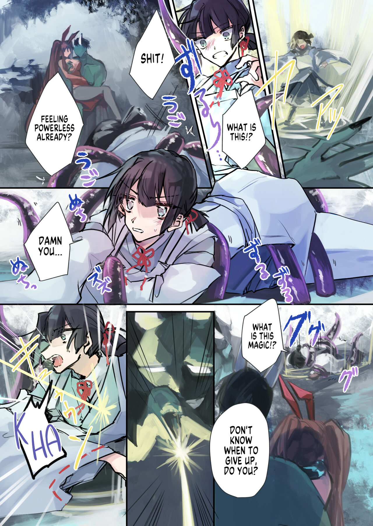 [Amuai Okashi Seisakusho (Sanada)] Nyotaika Sennou Sarete Shimatta Shinyuu o Sukeyou to Shitara Ore made Nyotaika Sarete Shimatta! [English] [SachiKing] 图片编号 18