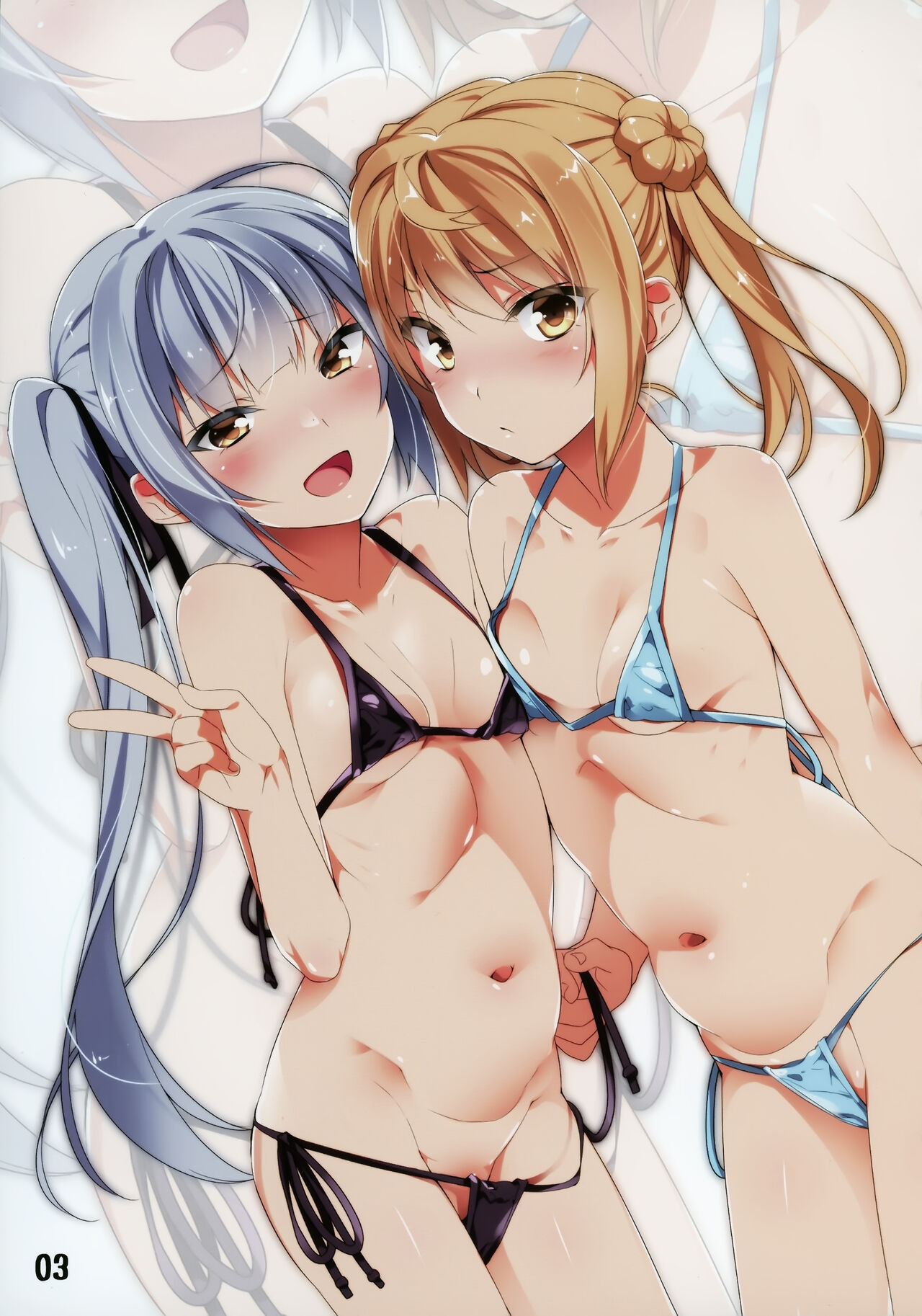 (C100) [MtU] 朝潮ちゃん達にマイクロビキニ着てもらう本 (Kantai Collection -KanColle-) [Chinese] [猫岛汉化组] image number 2