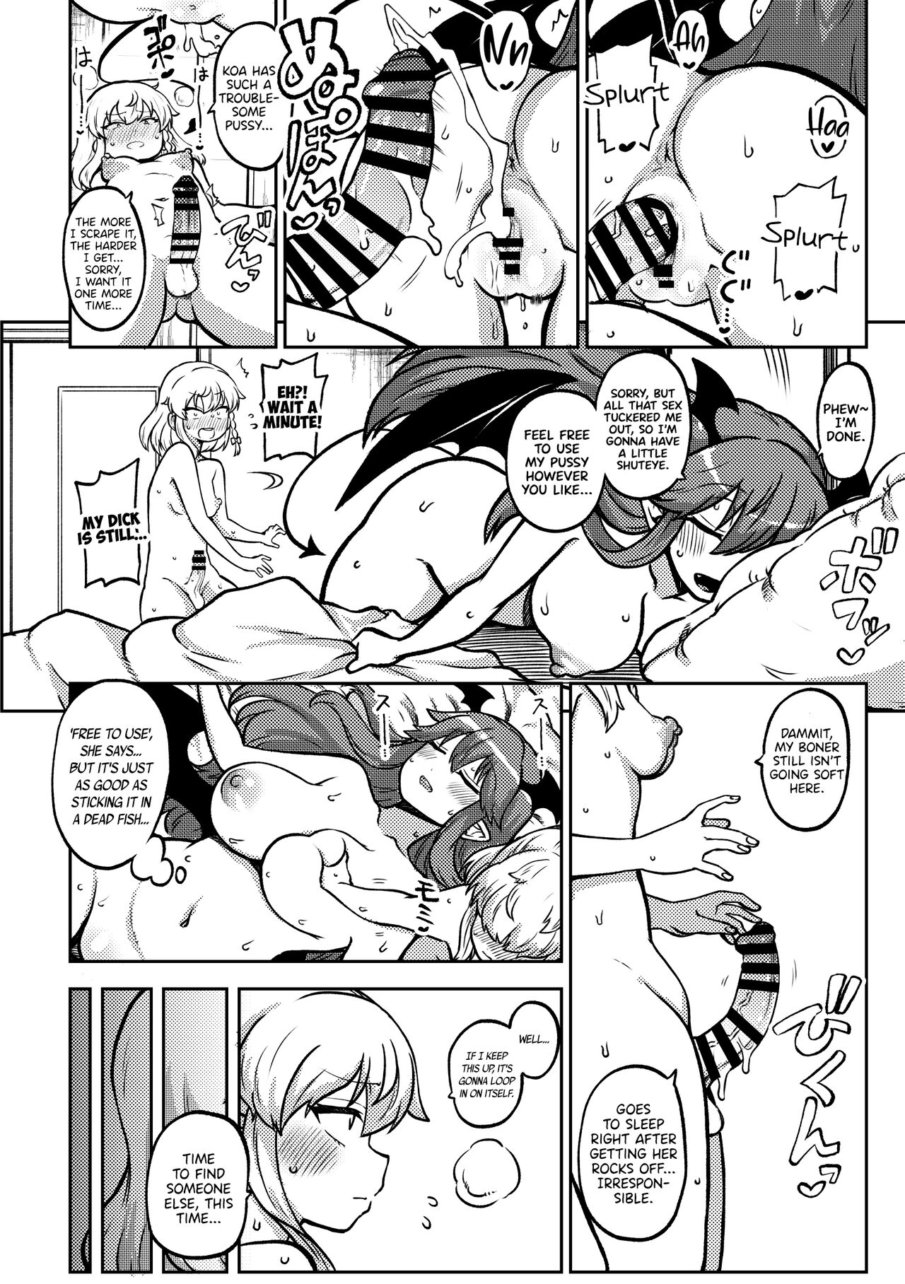[Shoujo Rakugakichuu (Himajin no Izu)] Zetsurin Marisa to Koakuma to Sakuya (Touhou Project) [English] [DKKMD Translations] 图片编号 8