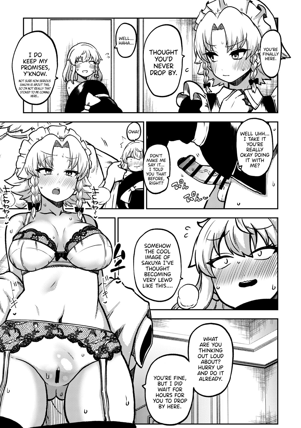 [Shoujo Rakugakichuu (Himajin no Izu)] Zetsurin Marisa to Koakuma to Sakuya (Touhou Project) [English] [DKKMD Translations] 图片编号 9