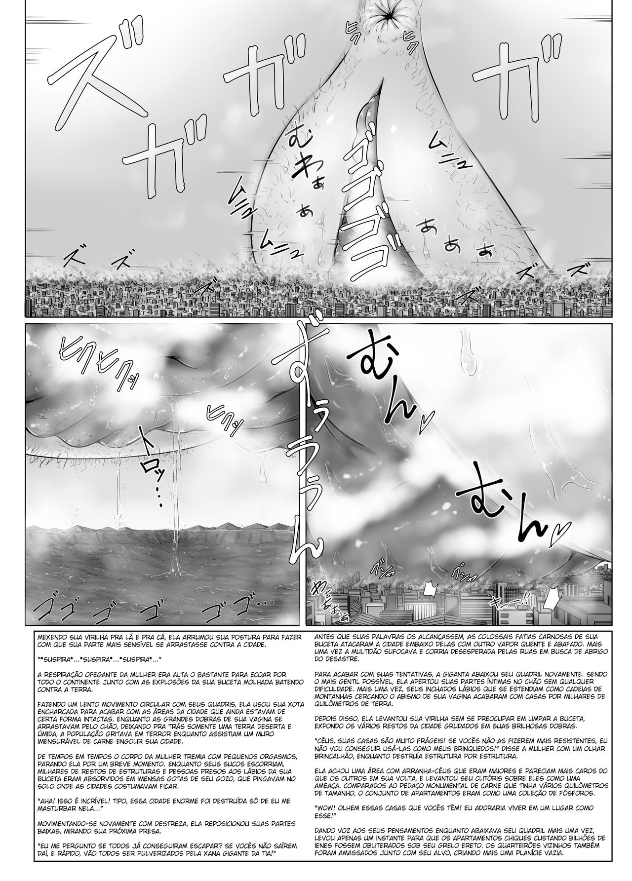 [Ochikonium (Terada Ochiko)] Chou Kyodai Obasan Jouriku | O Ataque da Tia Colossal [Portuguese-BR] [PM47] [Digital] 画像番号 8