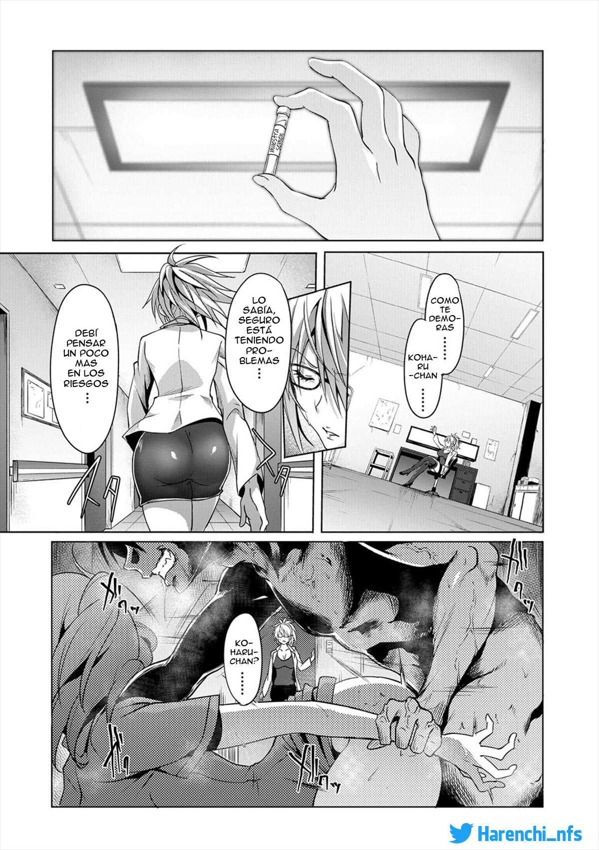 [Mizoguchi Gelatin] Milking Clinic Ch. 2 | La Clinica Del Ordeno (Succubus Appli (Gakuen Saimin)) [Spanish] [Harenchi no Fansub] [Decensored] [Digital] image number 19