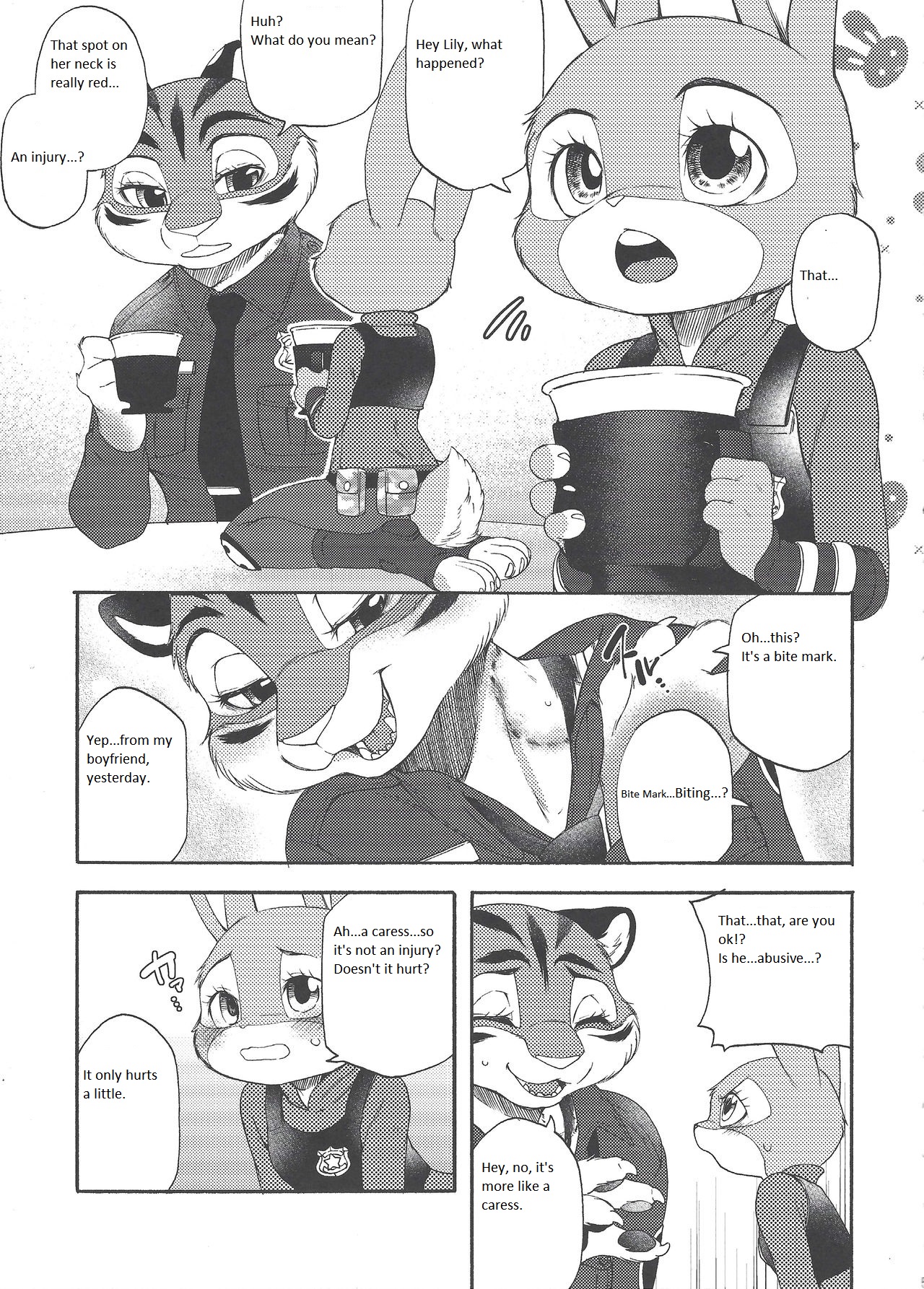 (HaruCC23) [Dogear (Inumimi Moeta)] Yawaraka na Kizuato (Zootopia) [English] 3eme image