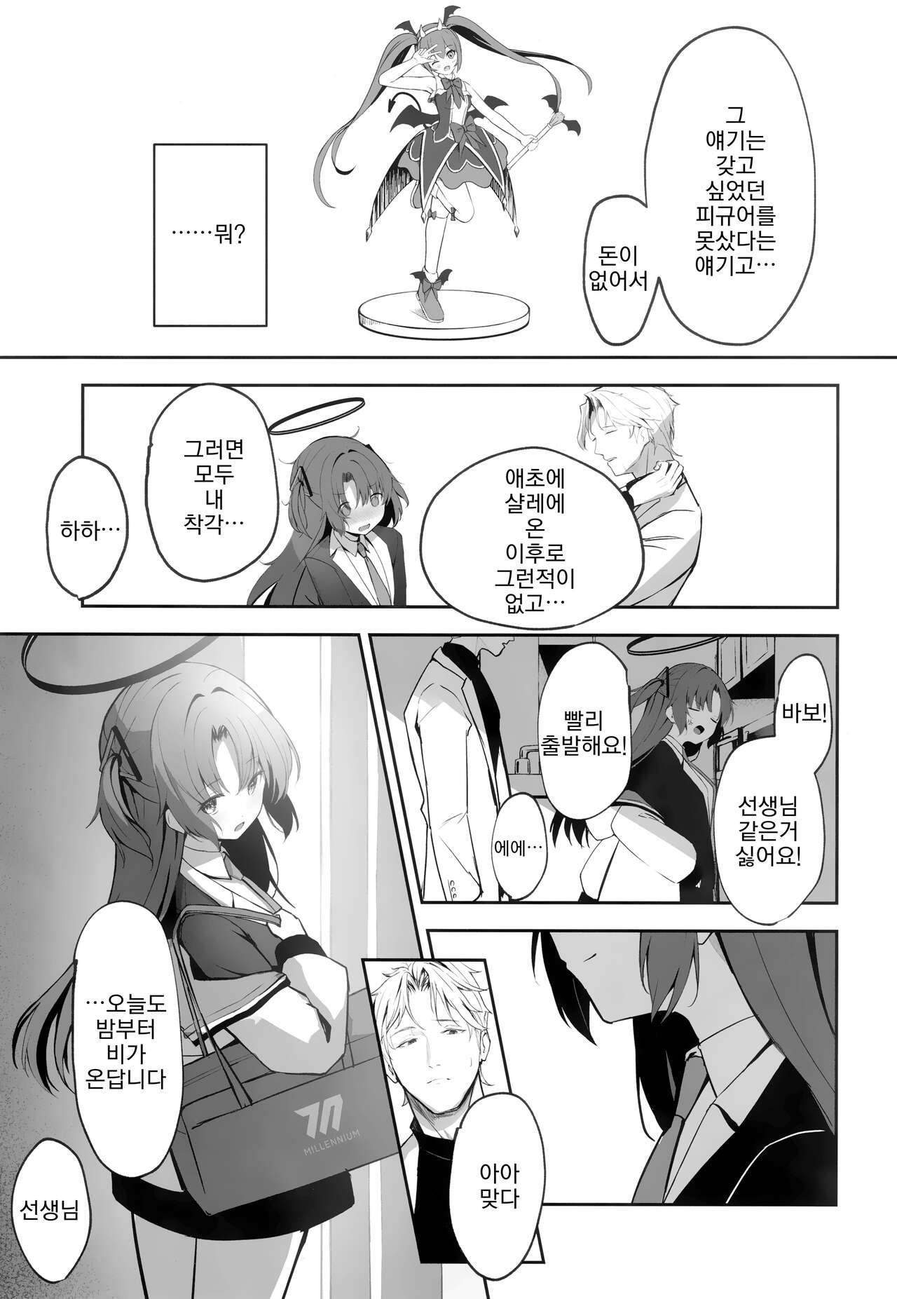 (C101) [HIGH:LAND (Takashima Shoa)] Ame to Shousou | 비와 초조 (Blue Archive) [Korean] numero di immagine  32