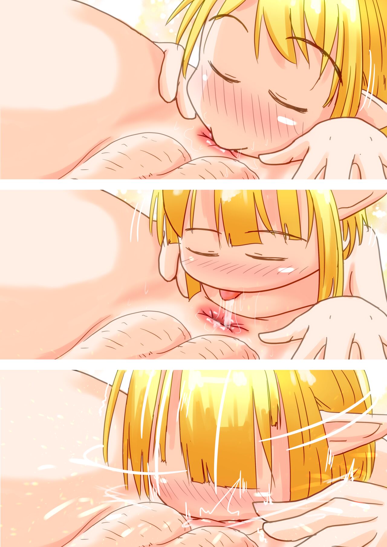 [Ecchi Ecchi Daifuku (Neko Daifuku)] Elf Musume-san ga Koumon ni Hitasura Okuchi de Houshi Suru Ohanashi 31eme image