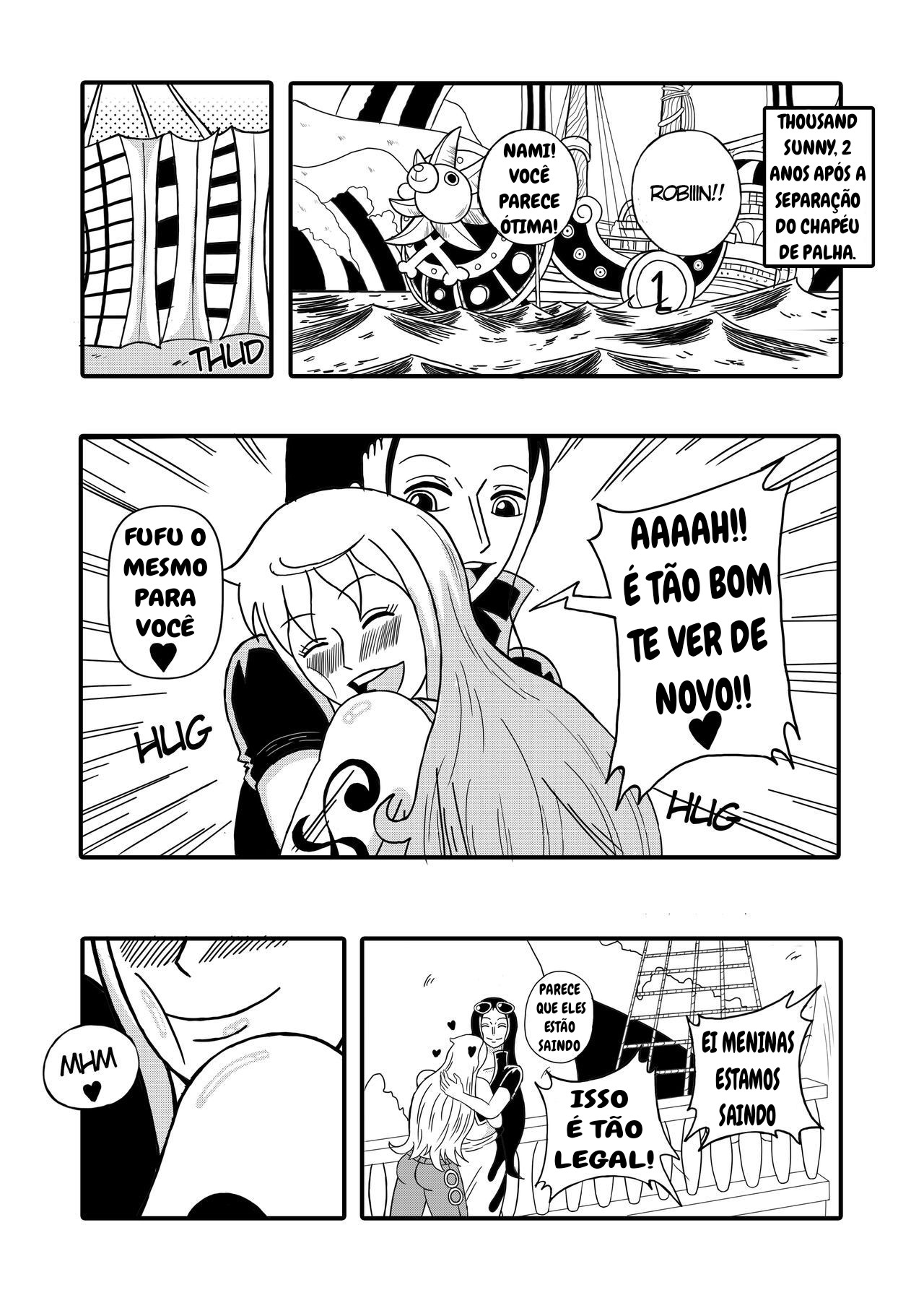 Robin x Nami_ Reunion on the Thousand Sunny (One Piece) 图片编号 1