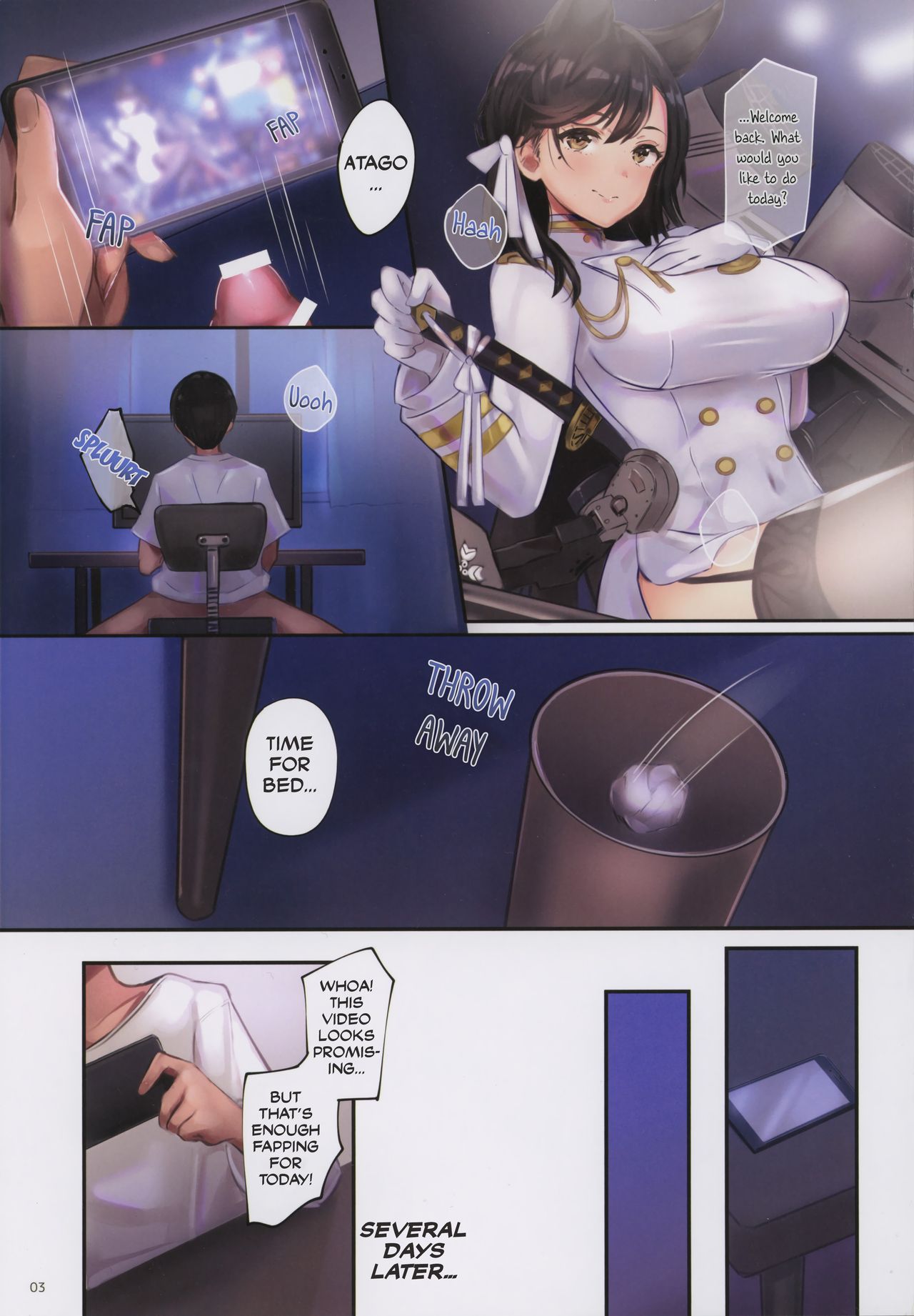 (C96) [Mappa Namatta (Mappa Ninatta)] Junai NTR ~Login Sabottara Yome ga Mesuinu Kaihatsu Sareteta~ (Azur Lane) [English] [Manabe] numero di immagine  2