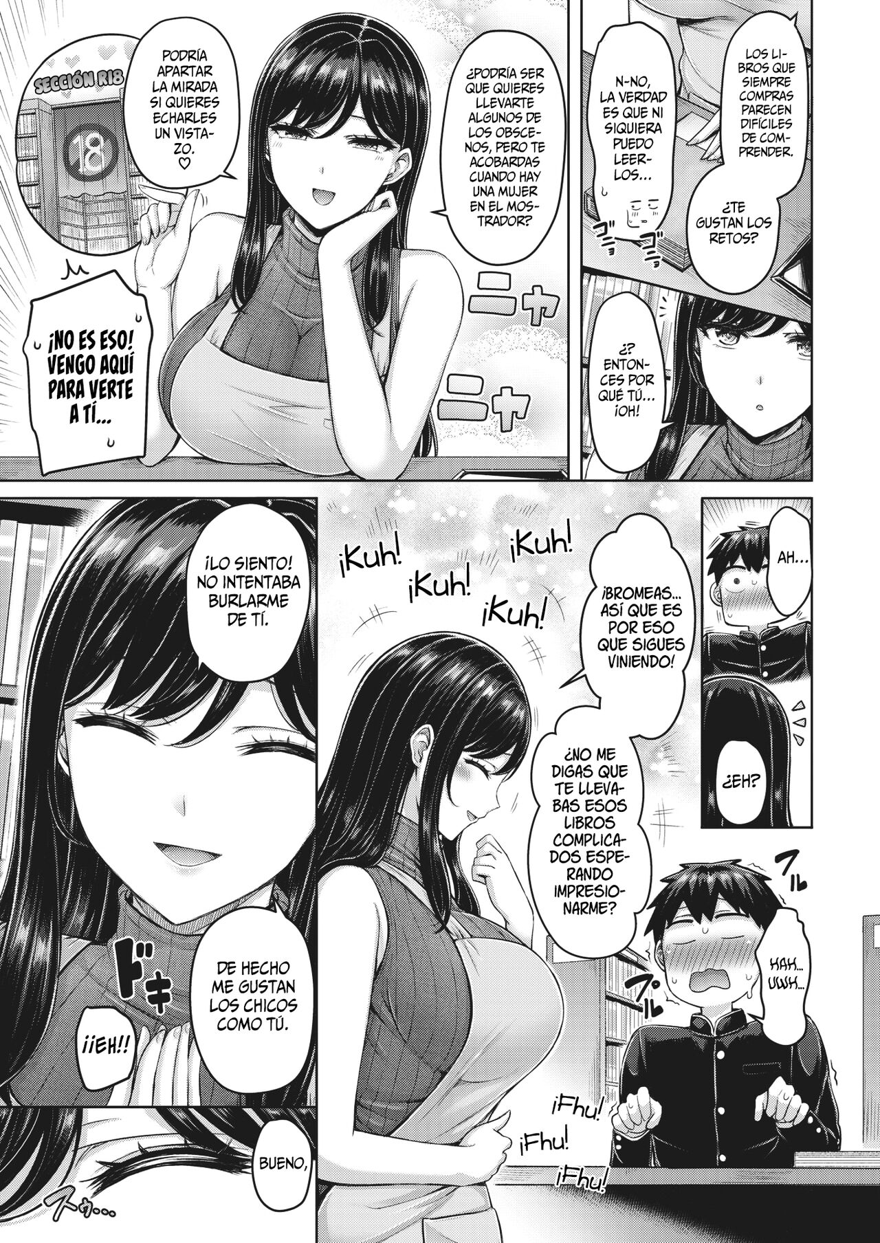 [Okumoto Yuuta] Kitto Suteki na Onee-san! || ¡Estoy seguro que ella es una Onee-san Encantadora! (COMIC Kairakuten 2023-01) [Spanish] [SSR Translations] [Digital] 画像番号 4