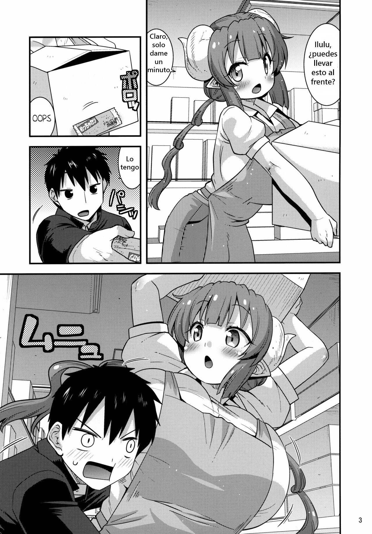 (C99) [gos to vi (Utamaro)] Muchi Muchi Hatsujou Dragon (Kobayashi-san-chi no Maid Dragon) [Spanish] image number 2