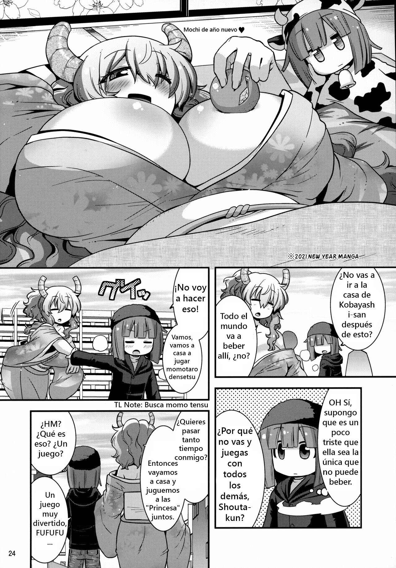 (C99) [gos to vi (Utamaro)] Muchi Muchi Hatsujou Dragon (Kobayashi-san-chi no Maid Dragon) [Spanish] image number 23