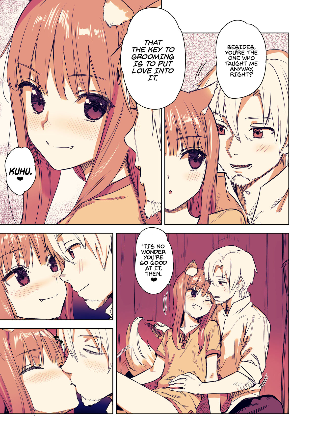 [Ajisaidenden (Kawakami Rokkaku, Takanashi Rei)] Wacchi to Shippori Kezukuroi Hon (Spice and Wolf) [Digital] [Revision] [English] [Von] 4eme image
