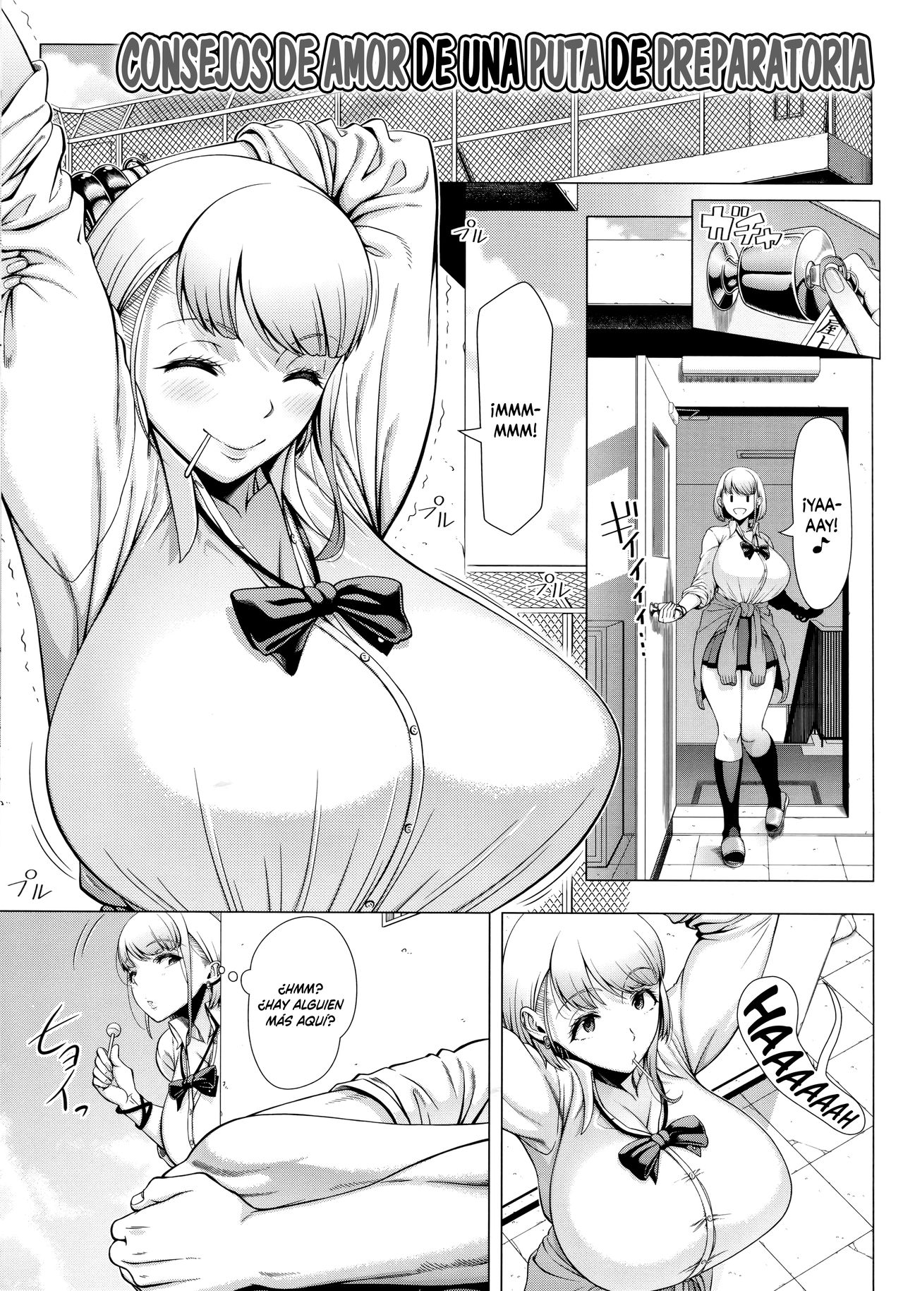 [Shinozuka Yuuji] JK Bitch no Renai Soudan | Consejos de Amor de una Puta de Preparatoria (Hajimete no Hitozuma)  [Spanish] [Shirosaki Scans] Bildnummer 3