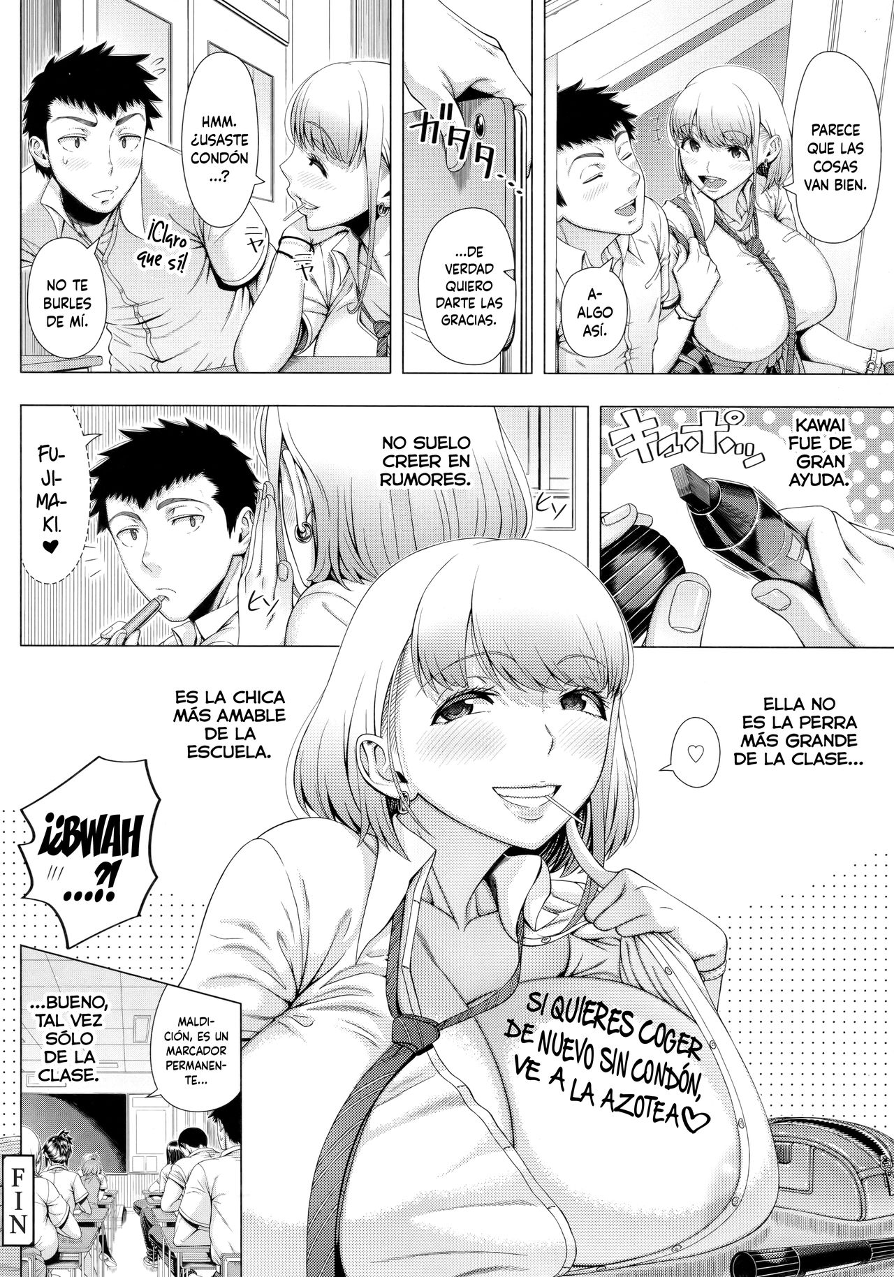 [Shinozuka Yuuji] JK Bitch no Renai Soudan | Consejos de Amor de una Puta de Preparatoria (Hajimete no Hitozuma)  [Spanish] [Shirosaki Scans] Bildnummer 32