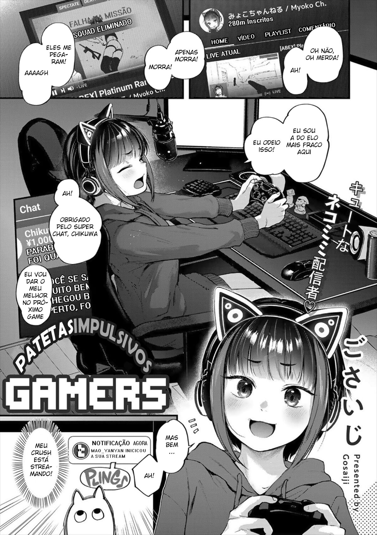 [Gosaiji] Oshikake Gamers | Patetas Impulsivos! Gamers (COMIC kisshug vol.2) [Portuguese-BR] [DiegoVPR] [Digital] 画像番号 2