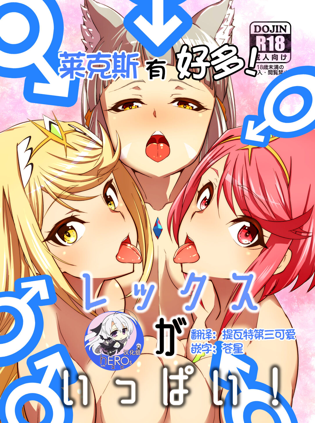 [Shiroi Yami (k-you)] Rex ga Ippai! (Xenoblade Chronicles 2) [Chinese] [hEROs汉化组] [Digital] image number 1