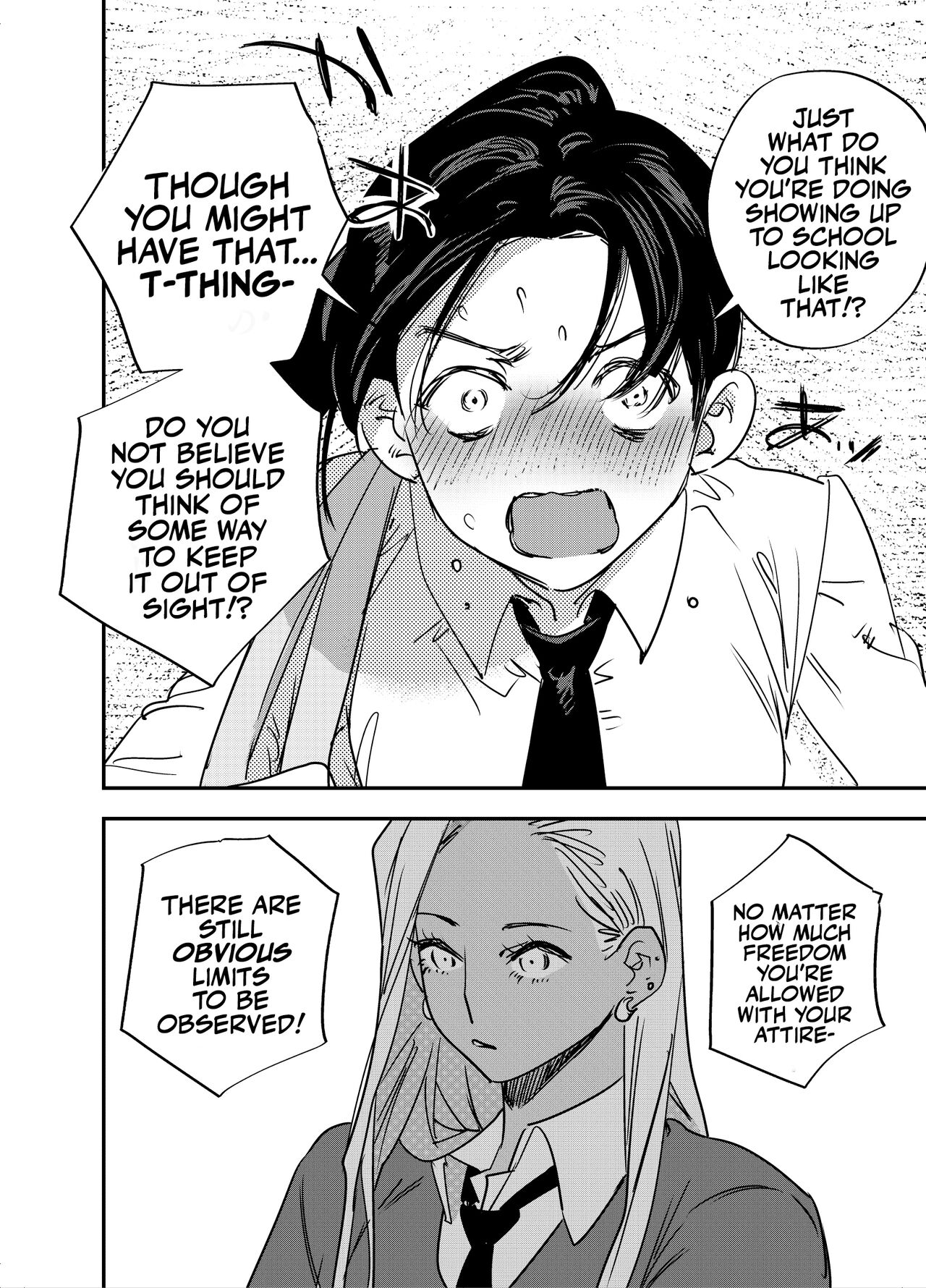 [Tosha Pink (Chimeda)] Gal no Chinpo o Kyohi Shitara... [Futanari Gal x Jajjimento] | [Tosha Pink (Chimeda)] But, If I Refuse This Gyaru's Dick... (Futanari Gyaru x Public Morals Council Member) [English] [Mr_Person] imagen número 7