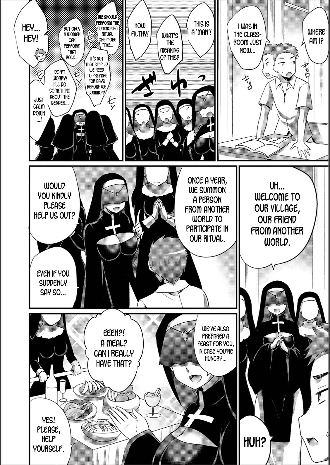 [Kaitou Yuuhi] Onna dake no Mura | A Village for only Women (WEB Ban Mesuiki!! Nyotaika Yuugi Vol. 02) [English] [desudesu] numero di immagine  2