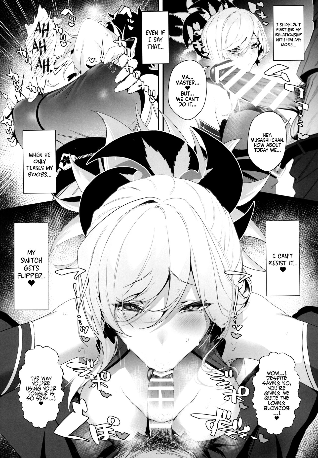 (C101) [Jitaku Vacation (Ulrich)] ServaLove! Vol2! A Late-Blooming Musashi-chan in Love is Defeated by Nipple Torture and Lovey-Dovey Sex (Fate/Grand Order) [English] [Coffedrug] image number 10