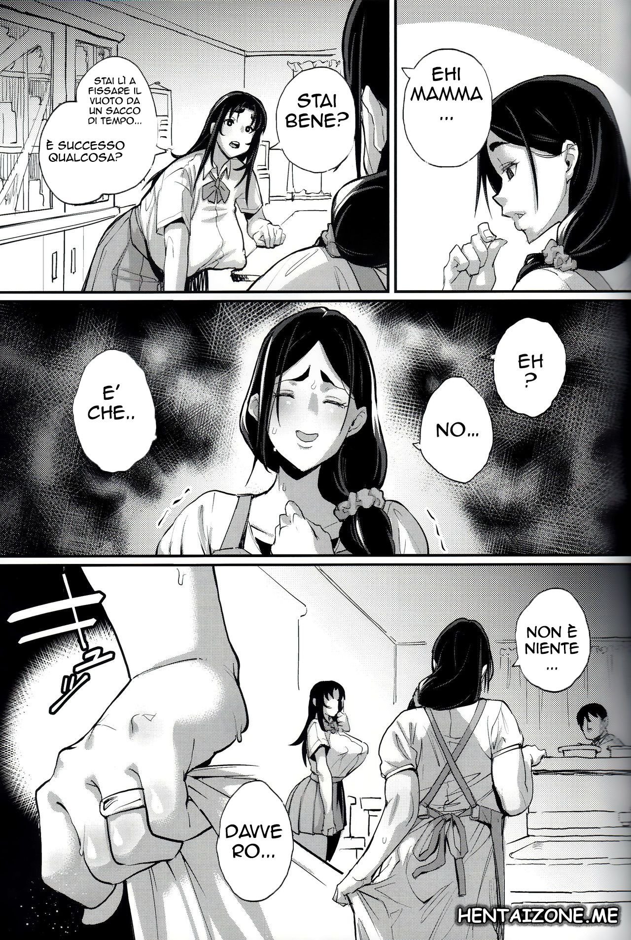 (C92) [NULL Mayu (Chimosaku)] Hitozuma Netorare Schoolgirl | Le Mailaline del Padrone [Italian] image number 8