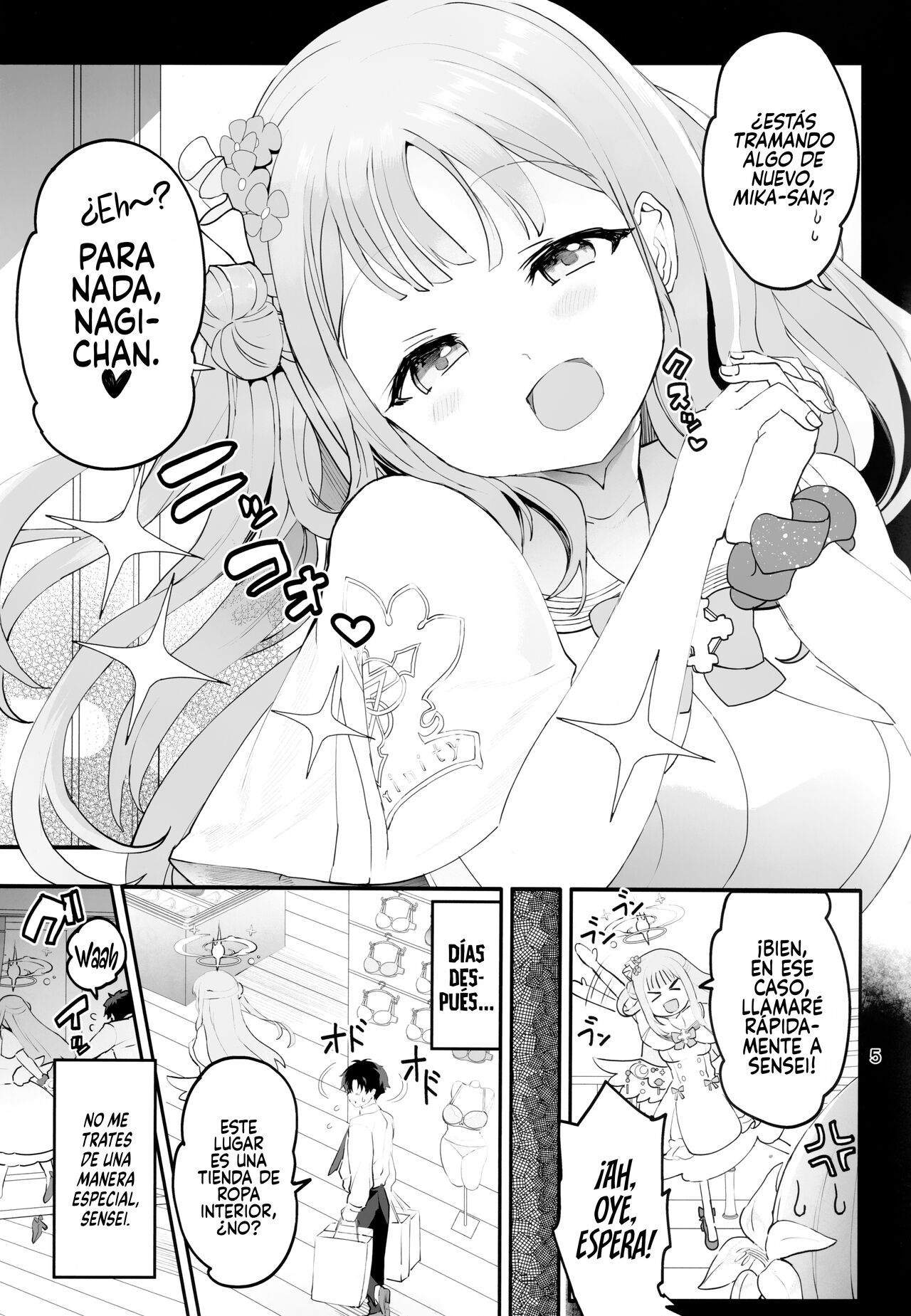 (C101) [Union Bust (Kazutaro)] Mikakutei de Miseijuku na Ohime-sama❤ (Blue Archive) [Spanish] [Rakuen Translations] numero di immagine  4