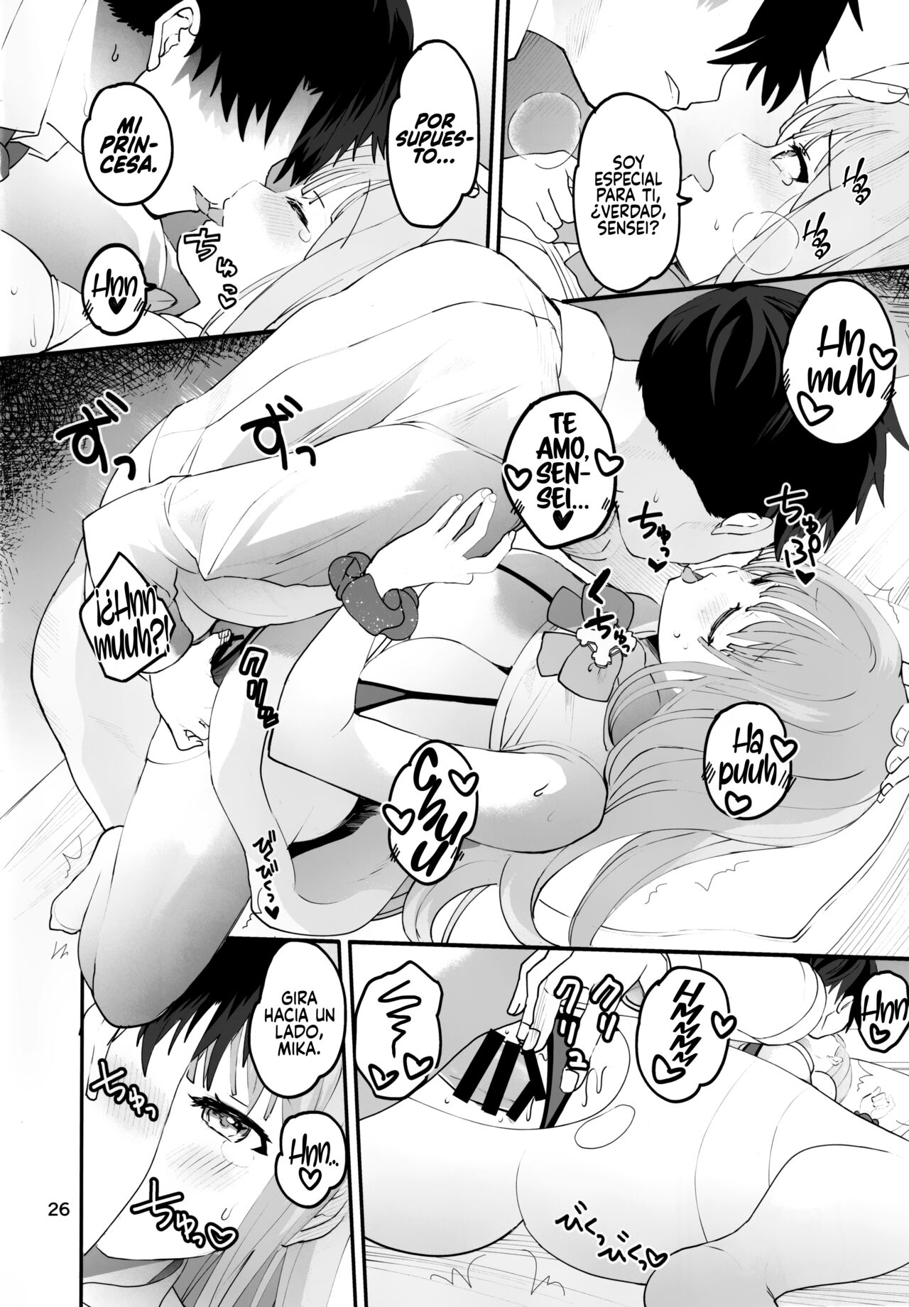 (C101) [Union Bust (Kazutaro)] Mikakutei de Miseijuku na Ohime-sama❤ (Blue Archive) [Spanish] [Rakuen Translations] numero di immagine  25