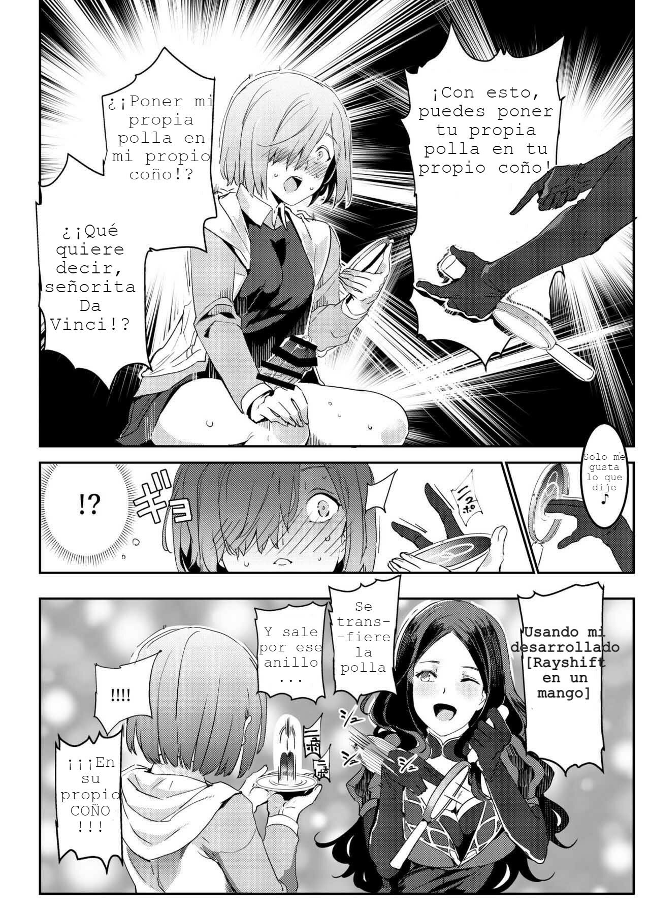 [Nyuu Koubou (Nyuu)] Handle-tsuki Rayshift Hole - Futanari Chinko de Jibun to H (Fate/Grand Order) [Spanish] [Escuadron 104] [Digital] image number 7