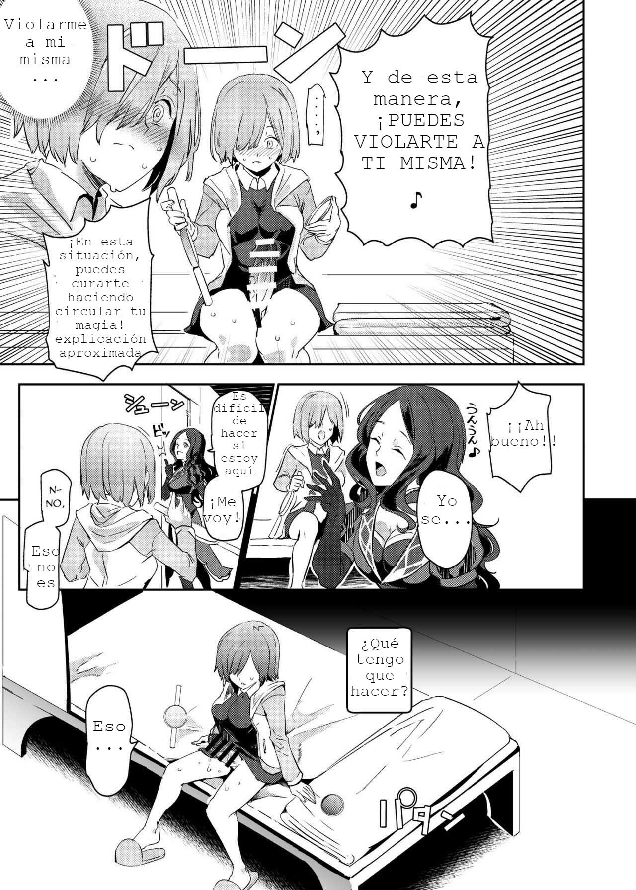 [Nyuu Koubou (Nyuu)] Handle-tsuki Rayshift Hole - Futanari Chinko de Jibun to H (Fate/Grand Order) [Spanish] [Escuadron 104] [Digital] image number 8