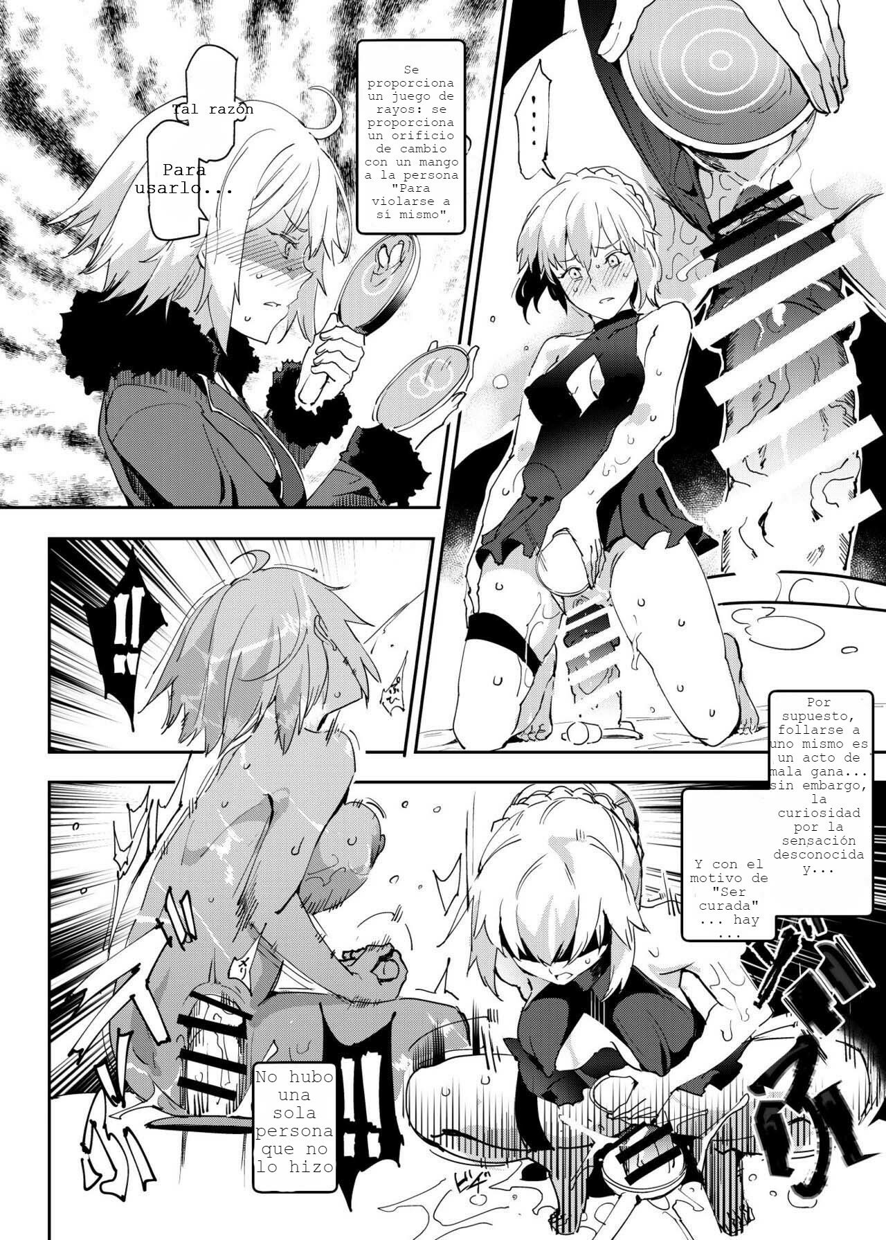 [Nyuu Koubou (Nyuu)] Handle-tsuki Rayshift Hole - Futanari Chinko de Jibun to H (Fate/Grand Order) [Spanish] [Escuadron 104] [Digital] image number 19