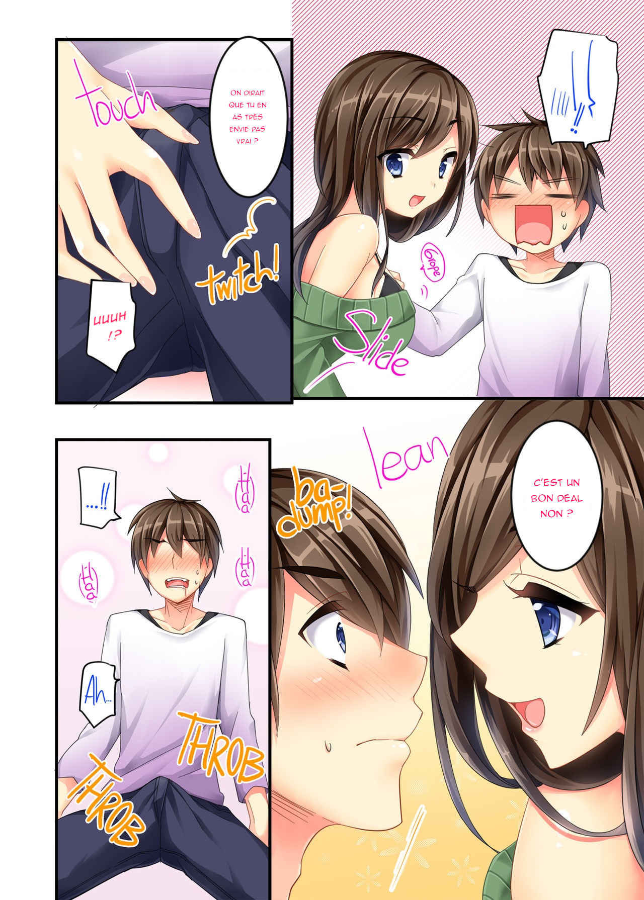 [hlz, Triangle! (Sanom, Uraha)] Uchi no Dame Ane ni Osowarete Tajitaji Nan desu ga!? | My No-good Sister's Overwhelming Seduction Technique!! [French] [R3tr0] [Decensored] 画像番号 6