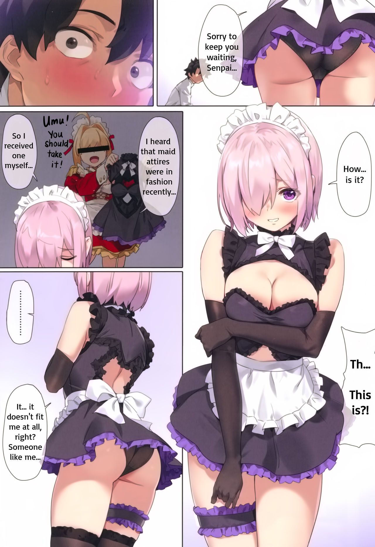 (C96) [OrangeMaru (YD)] Chaldea Maid #Mash (Fate/Grand Order) [English] image number 3
