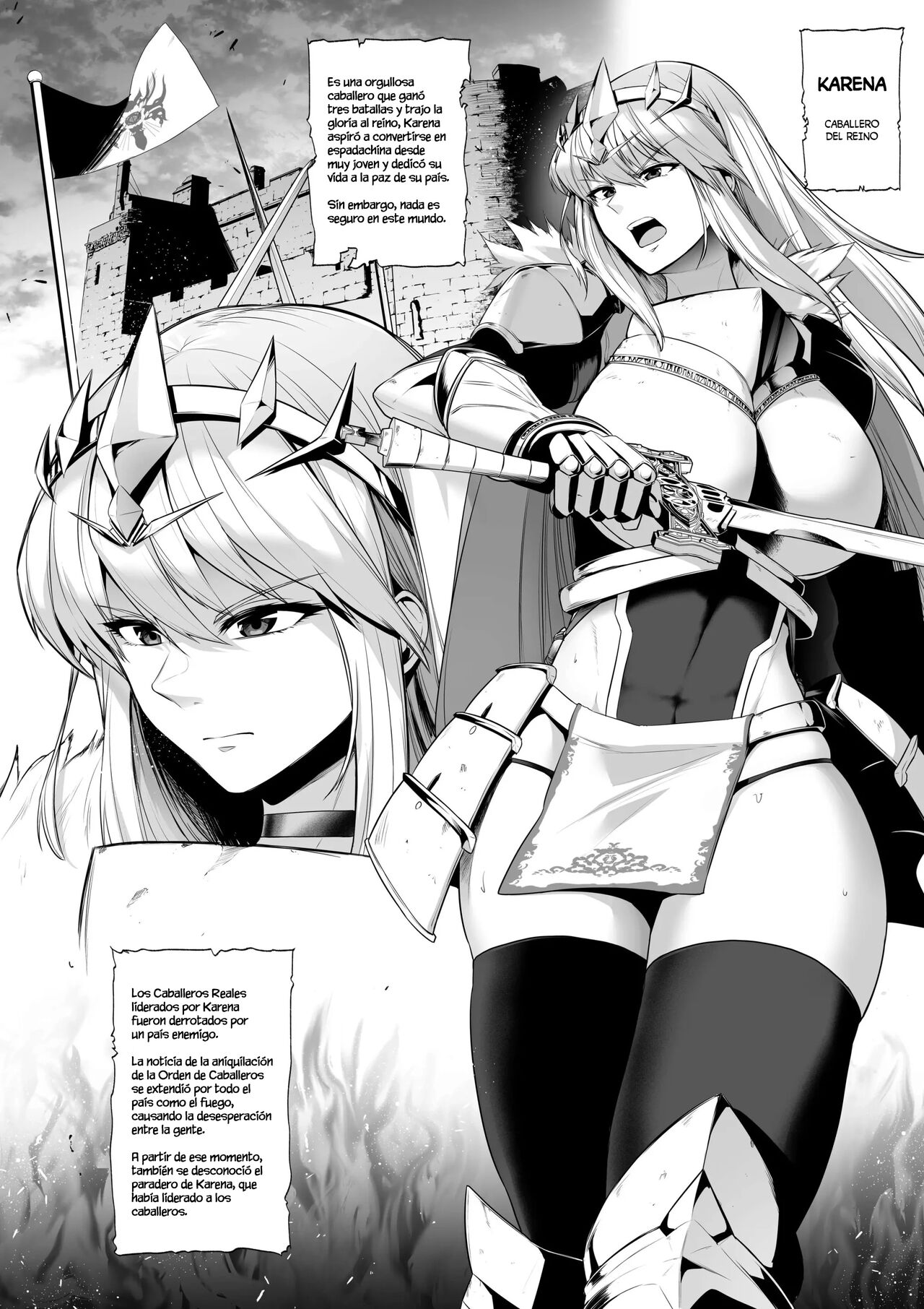 [Sevengar] Toraware no Onna Kishi, Kairaku Ningyou ni Sareru [Spanish] image number 2