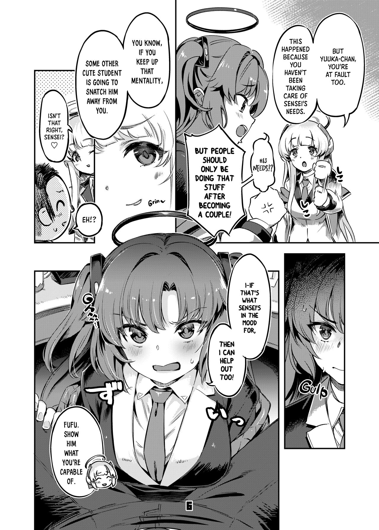 [Zombie to Yukaina Nakamatachi (Super Zombie)] Sensei! Sakiccyo dake de Iin desu ka? | Sensei! Are You Fine With Just The Tip? (Blue Archive) [English] [Panatical] [Digital] numero di immagine  5