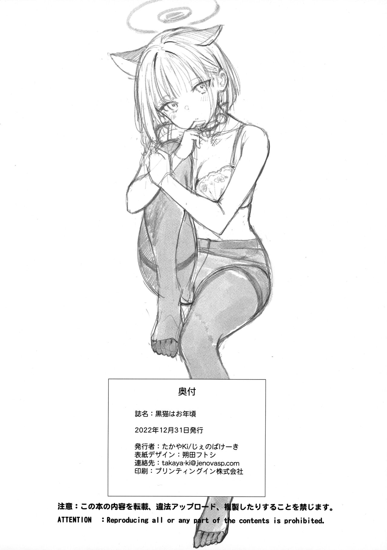 (C101) [Jenoa Cake (Takayaki)] Kuroneko wa Otoshigoro (Blue Archive) Bildnummer 33