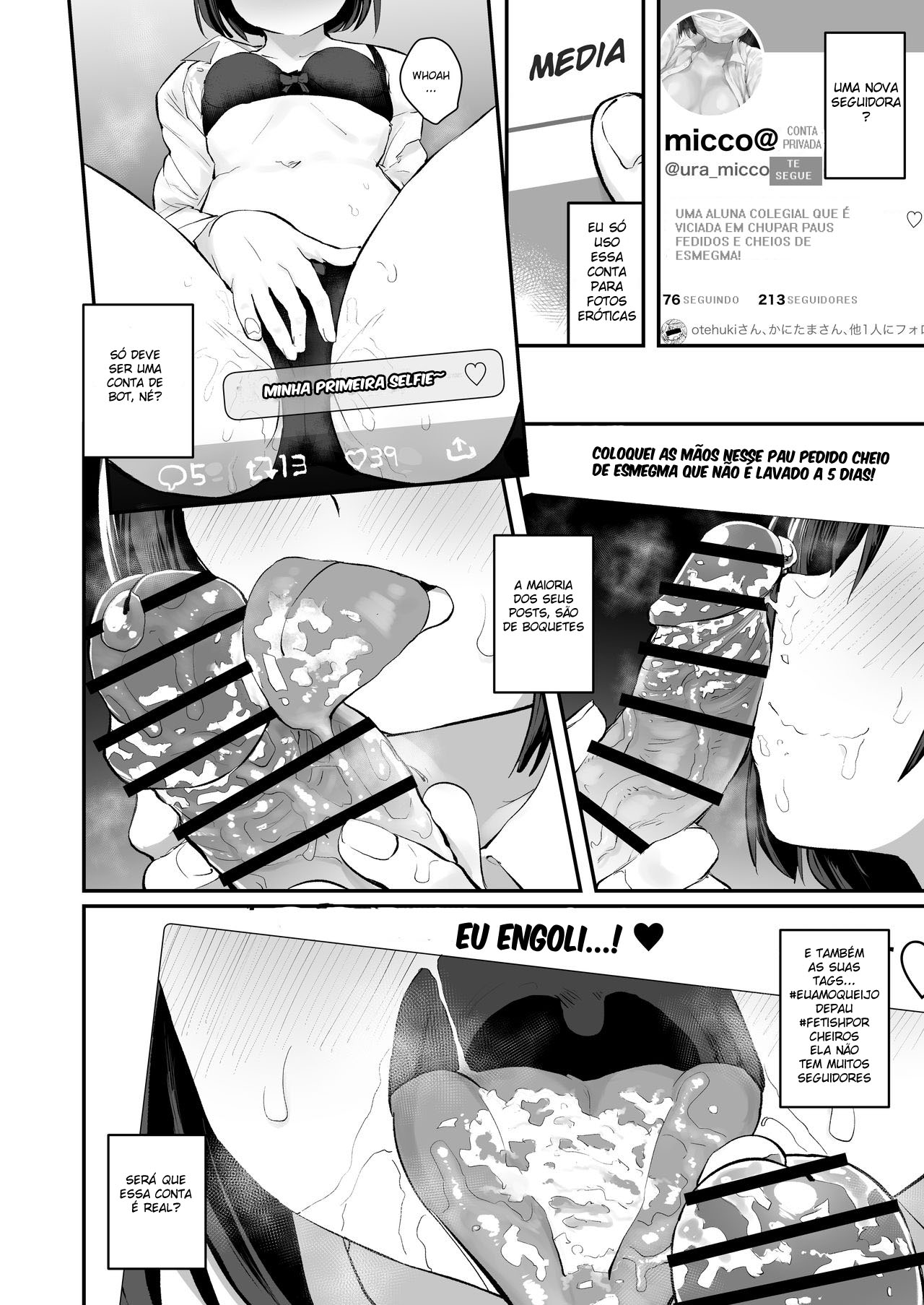 [Anon's Flood Myth (Anon 2-okunen)] Classmate ga Uraaka de Mainichi Ochinpo Asari Shiterukamoshirenai | My classmate might be surfing the world wide web for dirty dicks with her private acc every day. [Portuguese] image number 5