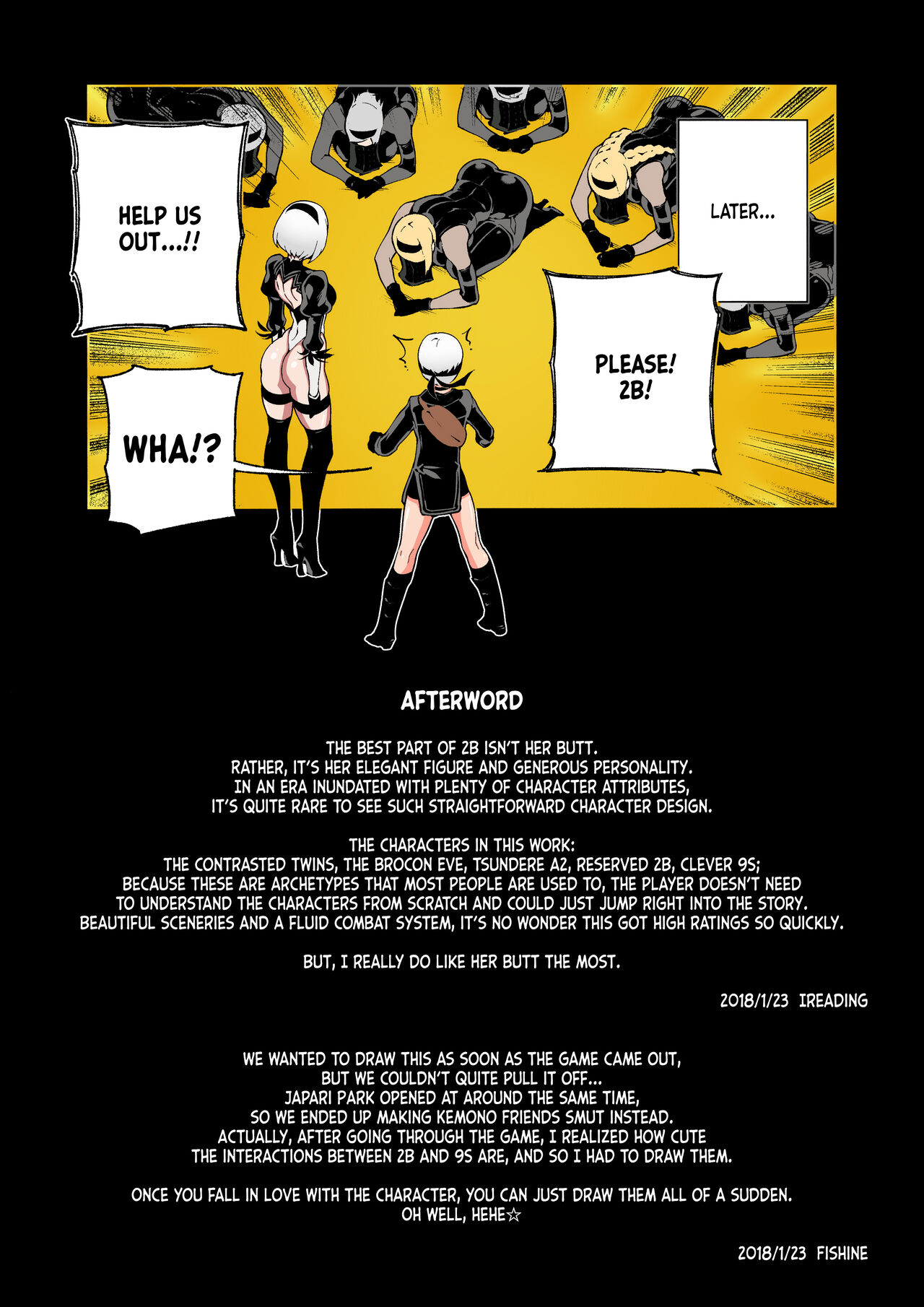 (FF31) [Bear Hand (Fishine, Ireading)] NieR : 2BR18 (NieR: Automata) [English] [Nishimaru] [Colorized] [Decensored] 이미지 번호 22