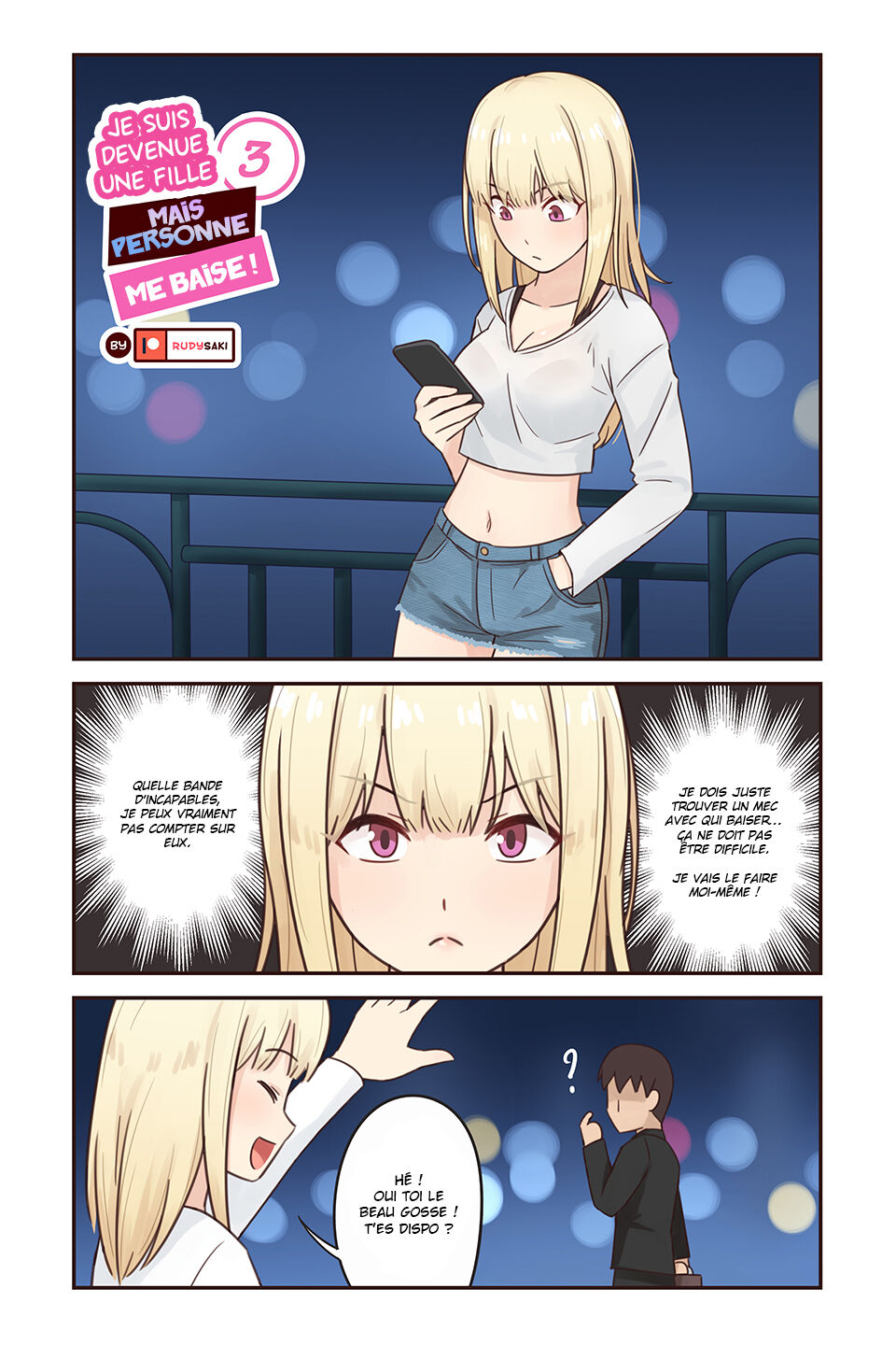 [RudySaki] Je suis devenue une fille mais personne me baise ! #3 [La Sainte Perv'] 이미지 번호 1