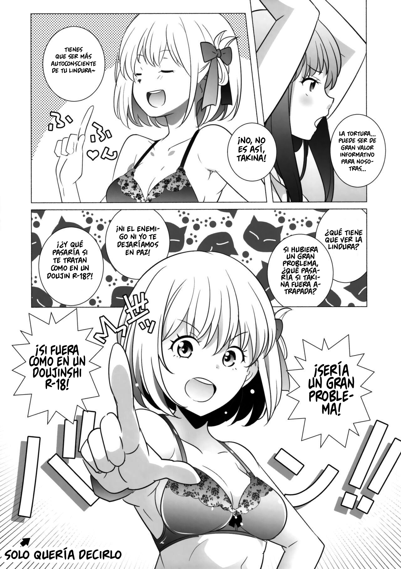 (SC2022 Autumn) [Maruarai (Arai Kazuki)] Himegoto (Lycoris Recoil) [Spanish] [INSOMNIA] image number 6