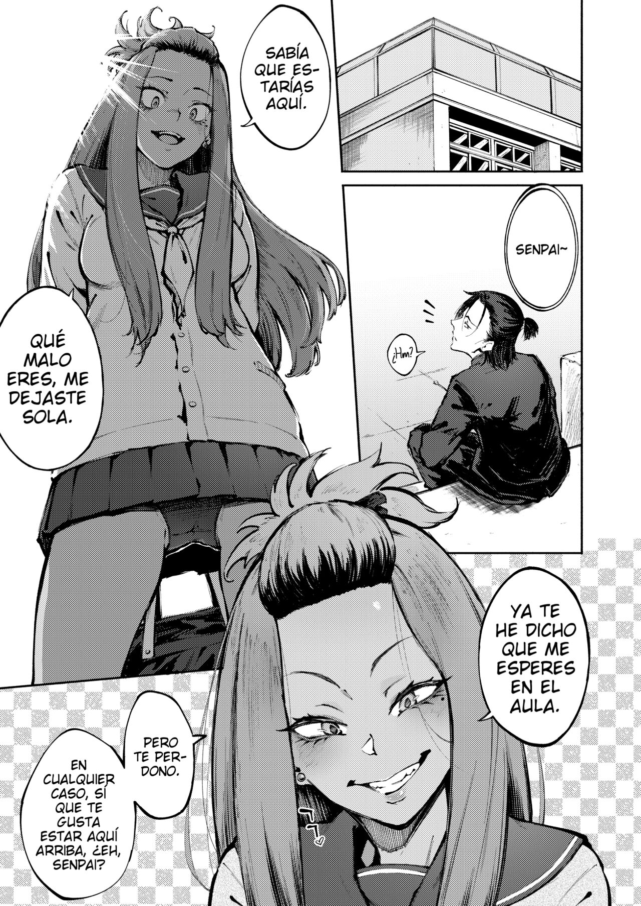 [Metsuki Warui Kyoudan (Suruga Kuroitsu)] Hyouri no Omoi | Amor de Dos Caras [Spanish] 图片编号 2