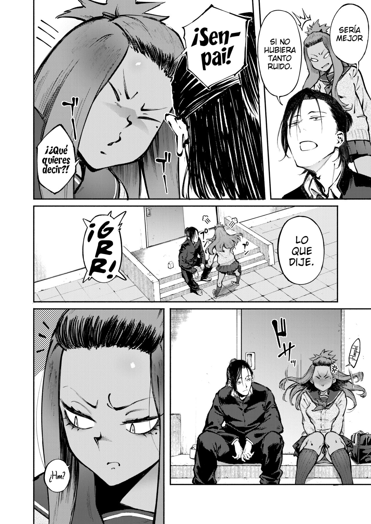 [Metsuki Warui Kyoudan (Suruga Kuroitsu)] Hyouri no Omoi | Amor de Dos Caras [Spanish] 图片编号 3