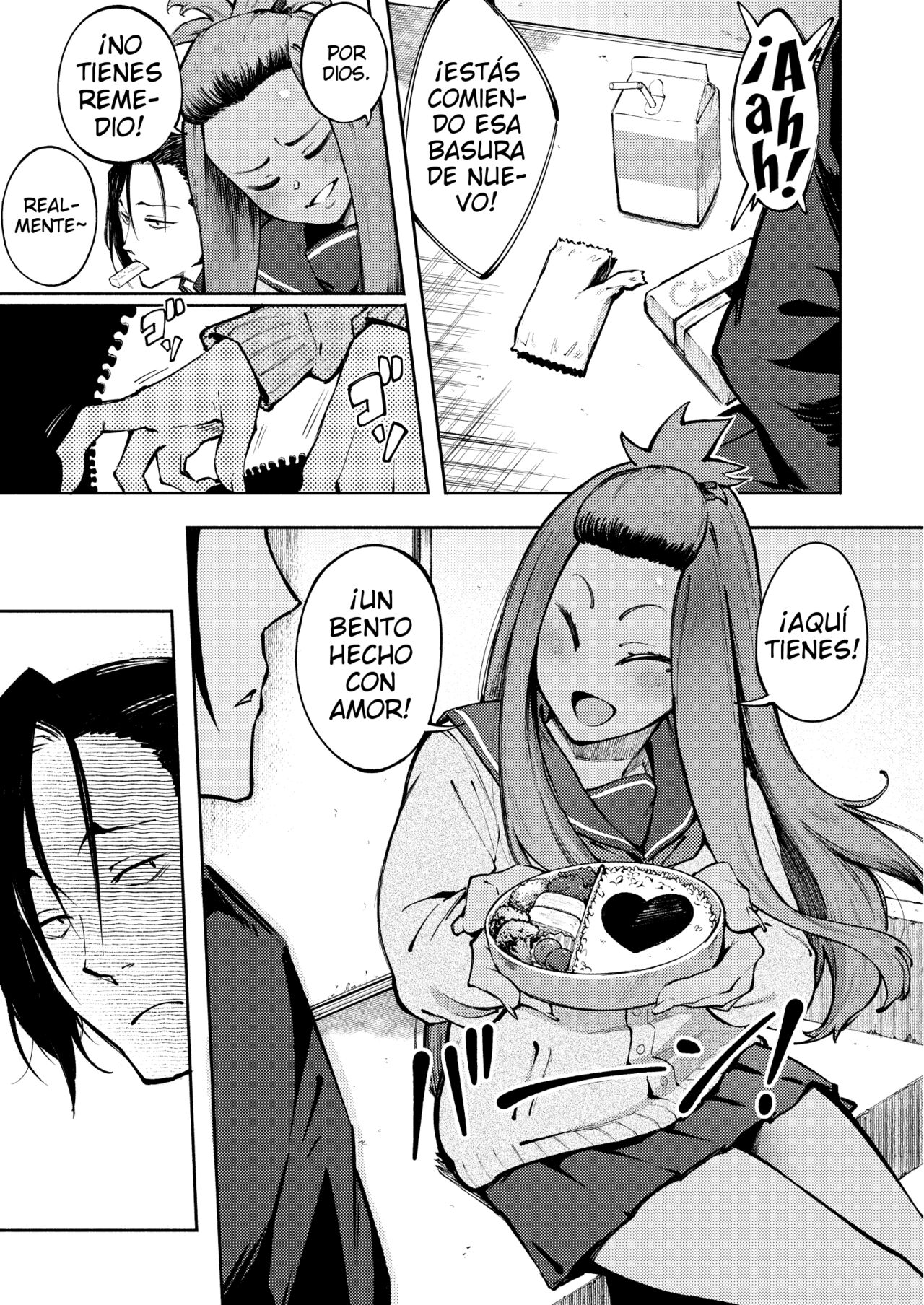 [Metsuki Warui Kyoudan (Suruga Kuroitsu)] Hyouri no Omoi | Amor de Dos Caras [Spanish] 图片编号 4