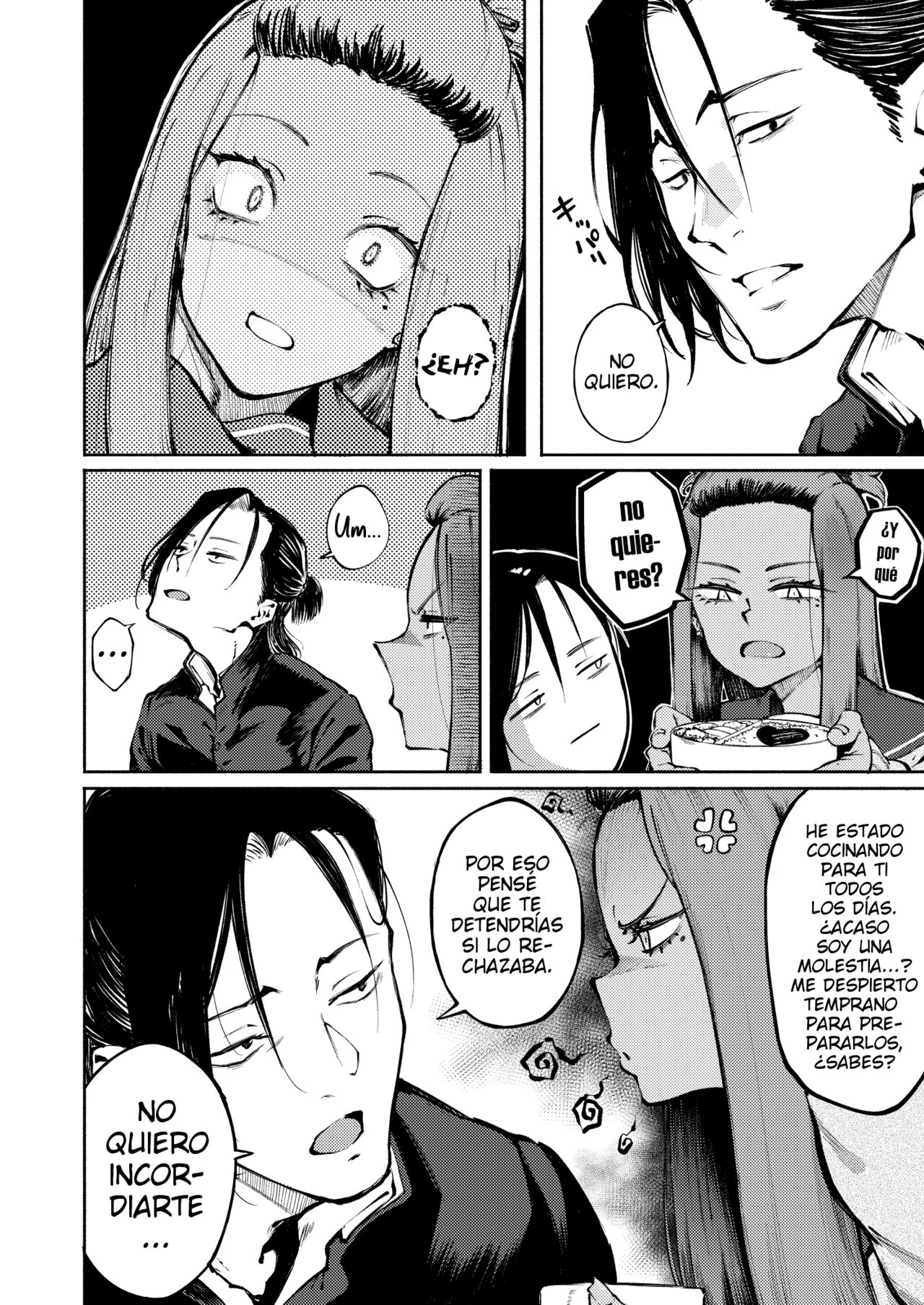 [Metsuki Warui Kyoudan (Suruga Kuroitsu)] Hyouri no Omoi | Amor de Dos Caras [Spanish] 图片编号 5