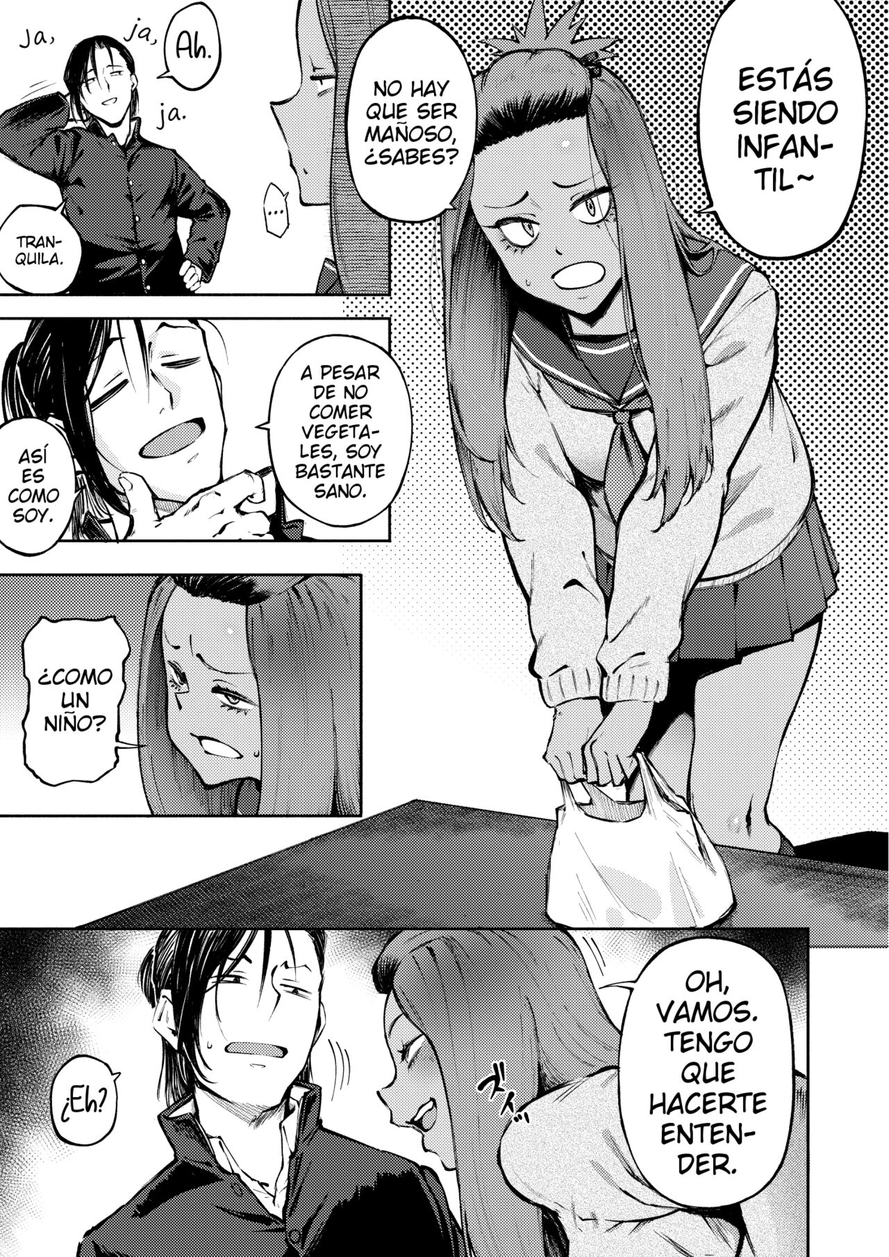 [Metsuki Warui Kyoudan (Suruga Kuroitsu)] Hyouri no Omoi | Amor de Dos Caras [Spanish] 图片编号 8