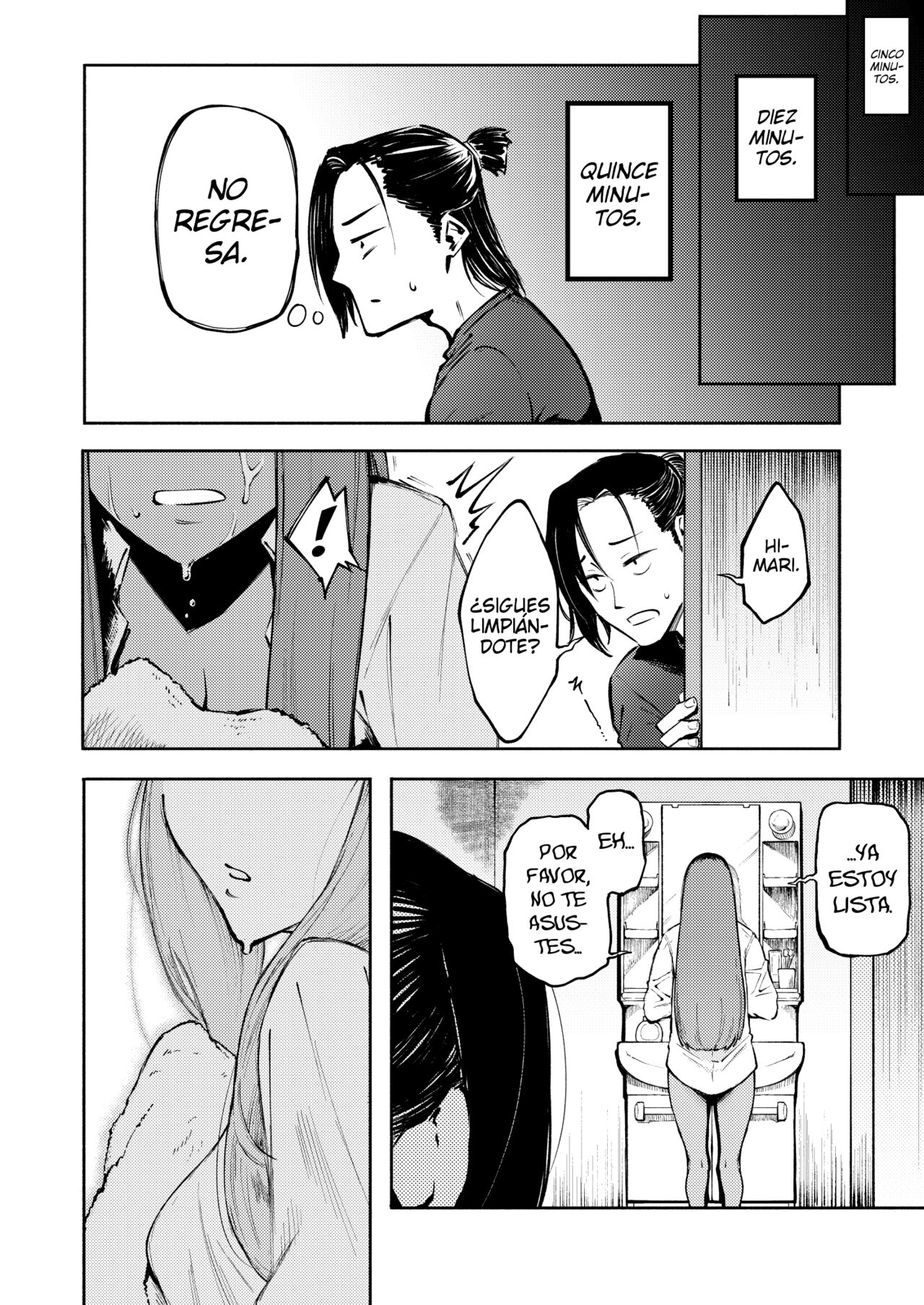 [Metsuki Warui Kyoudan (Suruga Kuroitsu)] Hyouri no Omoi | Amor de Dos Caras [Spanish] 图片编号 21