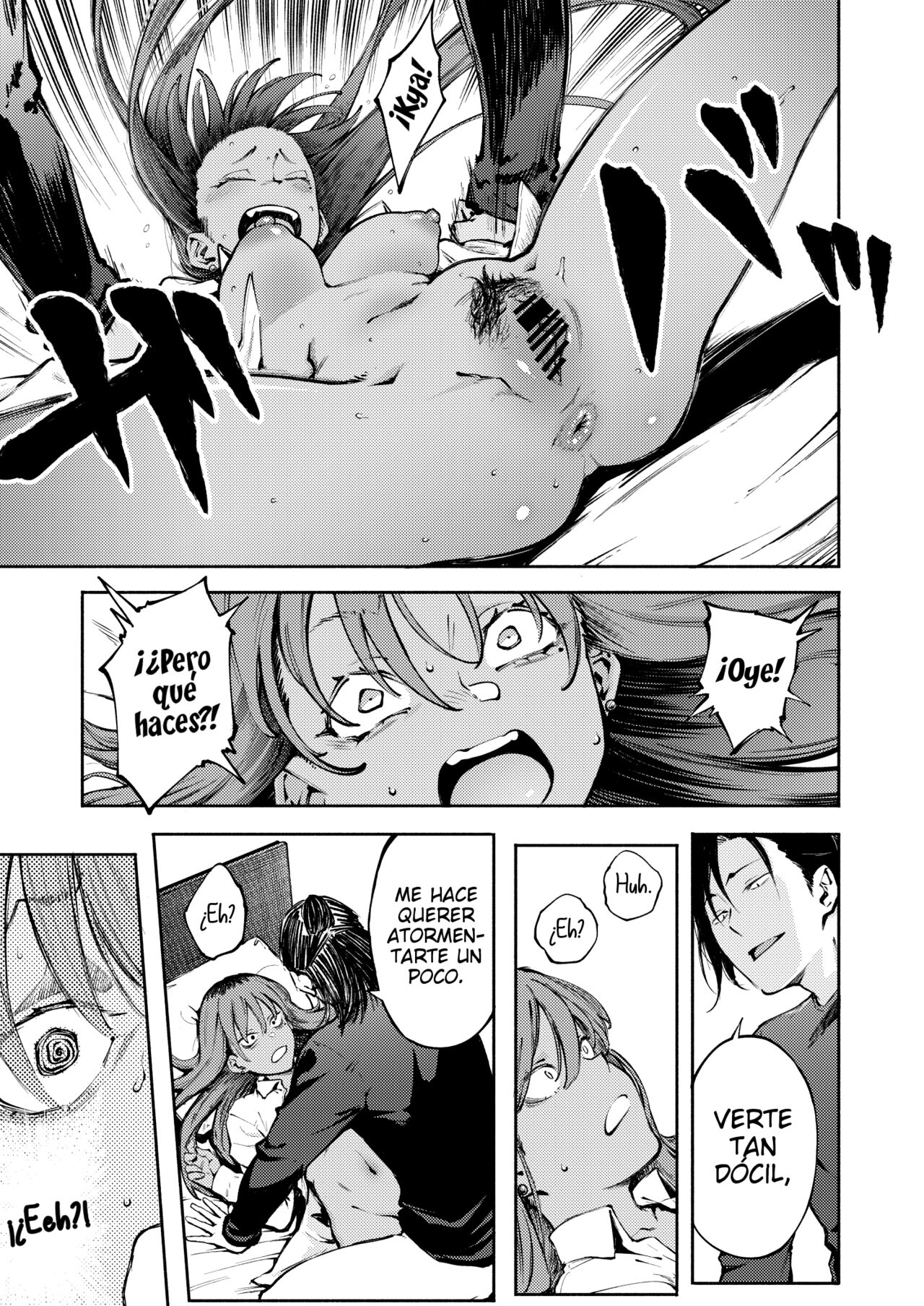 [Metsuki Warui Kyoudan (Suruga Kuroitsu)] Hyouri no Omoi | Amor de Dos Caras [Spanish] 图片编号 26