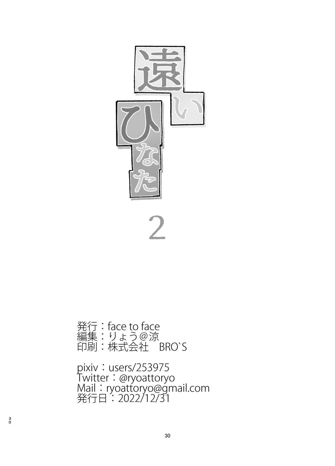 [face to face (ryoattoryo)] Tooi Hinata 2 [Chinese] [AX個人漢化] [Digital] 画像番号 30