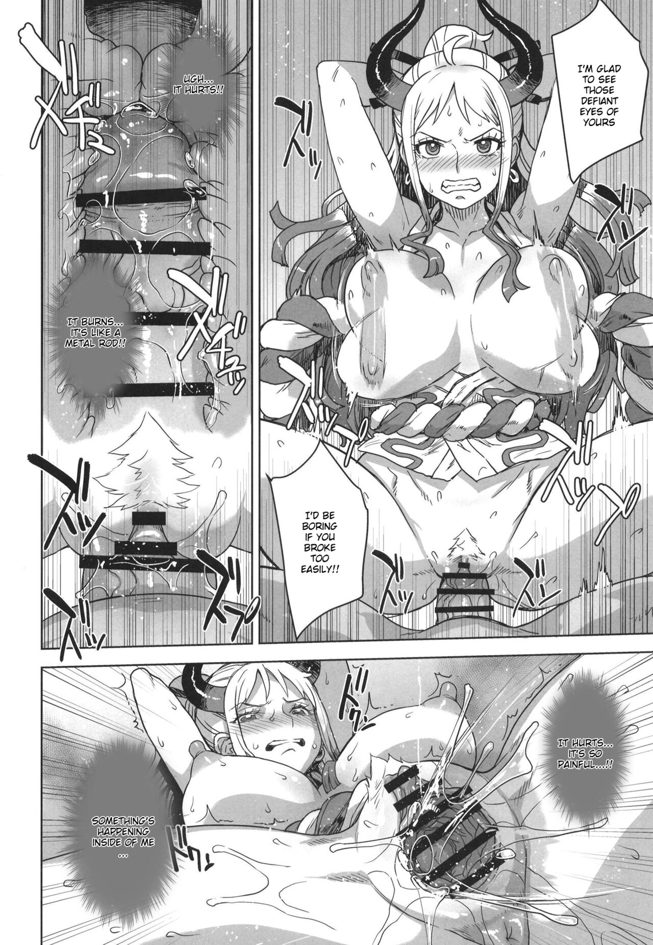 [Choujikuu Yousai Kachuusha (Denki Shougun)] Yamato no  Ura Nisshi (One Piece) [English] [biggiedickie] [Digital] imagen número 16