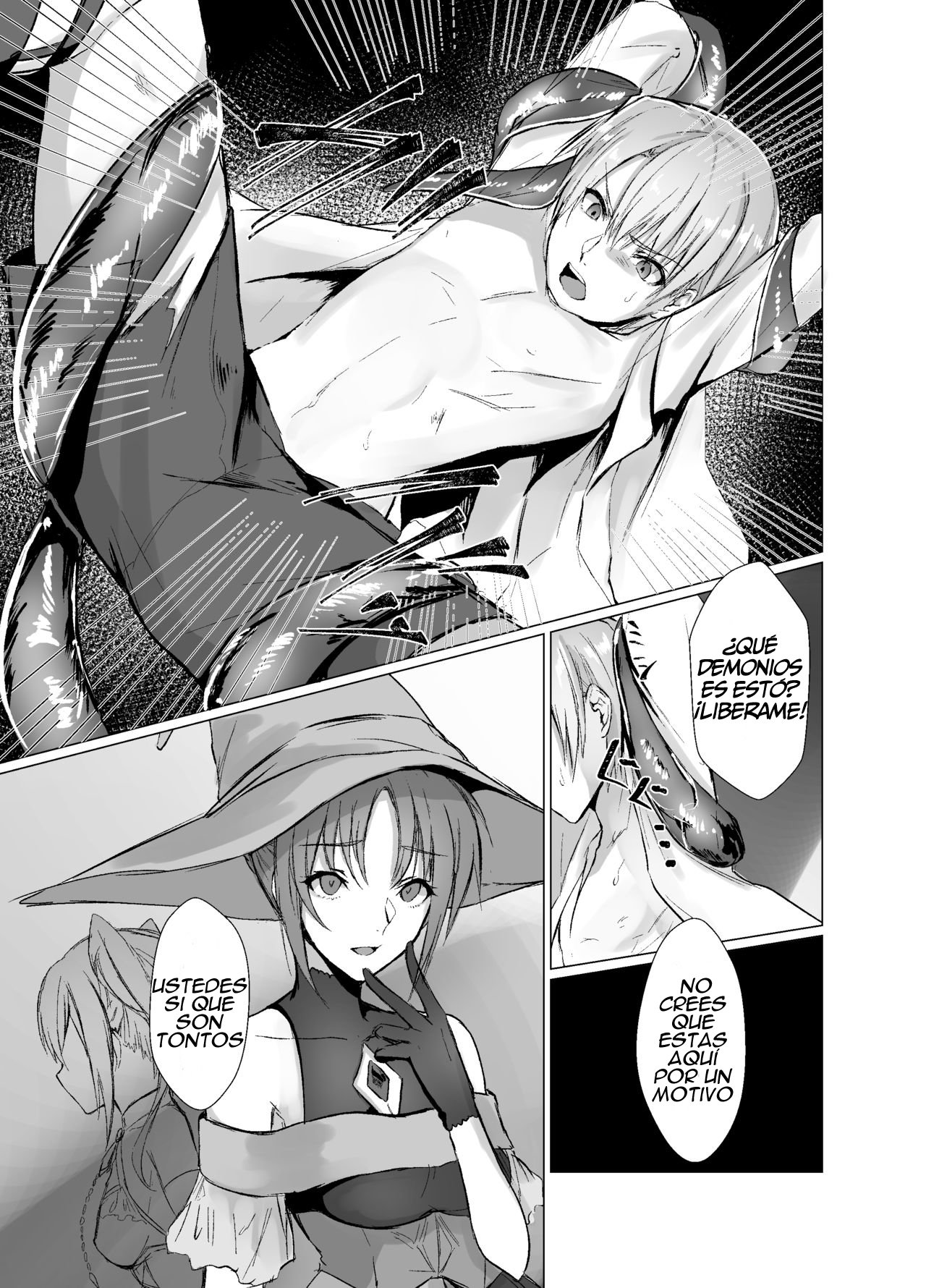 [Yugen no Suda (Mugen no Sudadokei)] Kegarenaki Ken ~Hokori Takaki Ouji Kyousei Nyotaika~ [Spanish] [GenderBender Scans] 이미지 번호 6