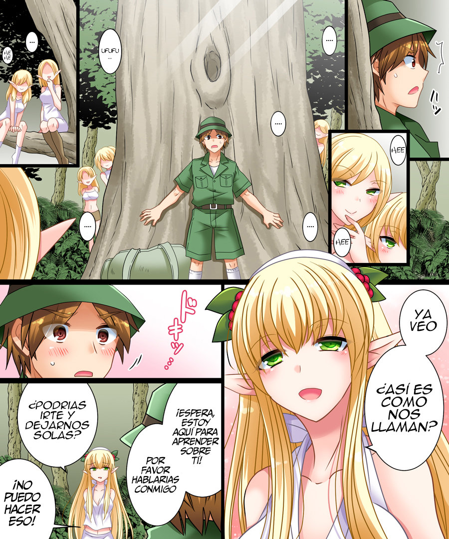 [Amuai Okashi Seisakusho (Shiira Kaeru, Matsuzono)] Soshite Ore mo Nagamimi ni Naru [Spanish] [GenderBender Scans] 画像番号 6