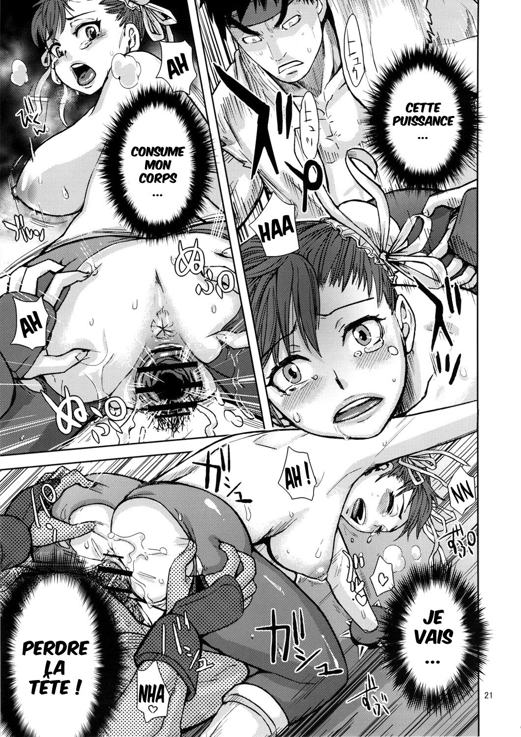 (C80) [Peach Fox (Kira Hiroyoshi)] Kuruoshiki Nani Kakusei | Arousal of the Dark-Hadou (Street Fighter) [French] {SAXtrad} Bildnummer 20