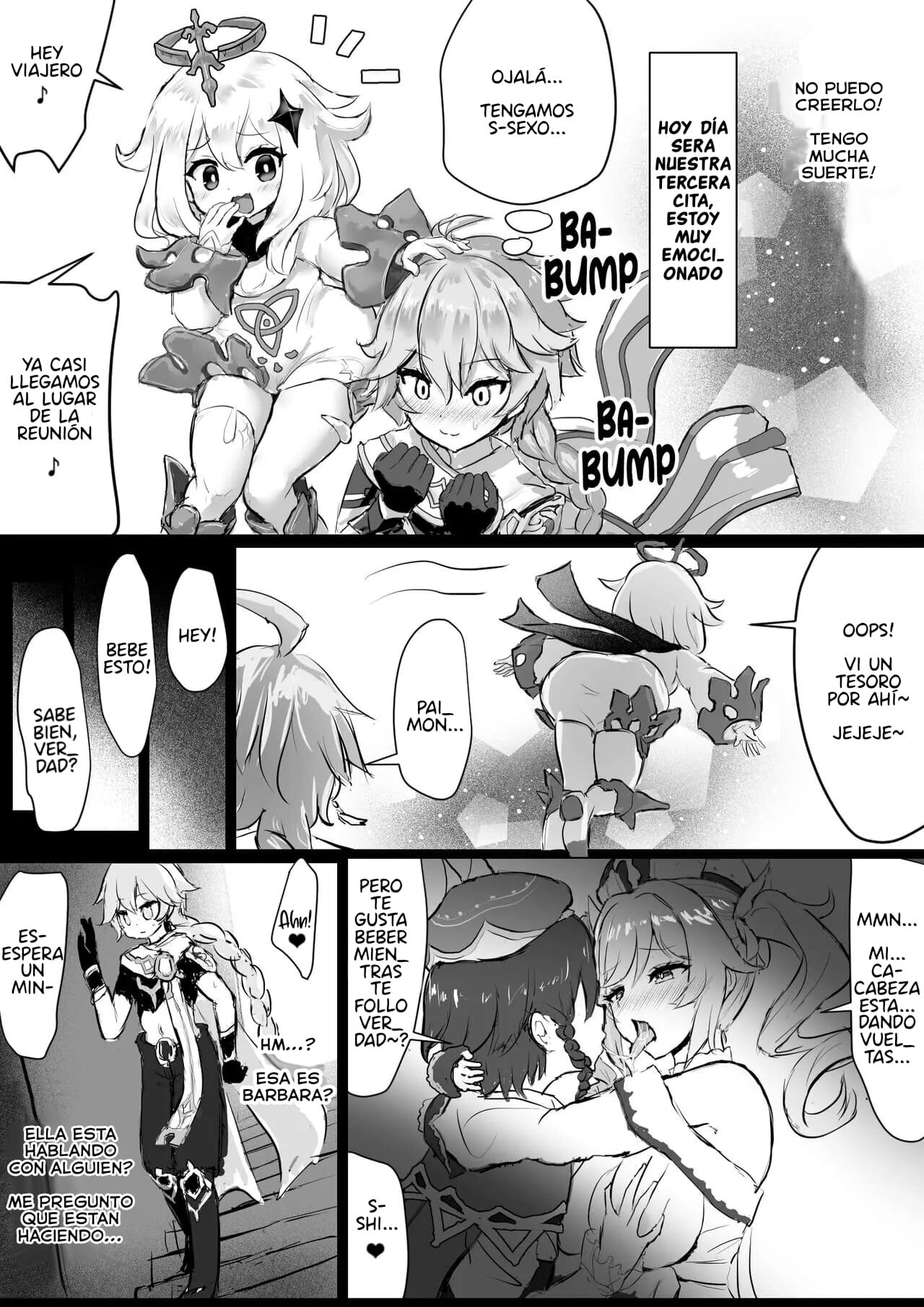 [Fuzume] Barbara ga Venti ni Netorareru Hanashi (Genshin Impact) [Spanish] image number 2